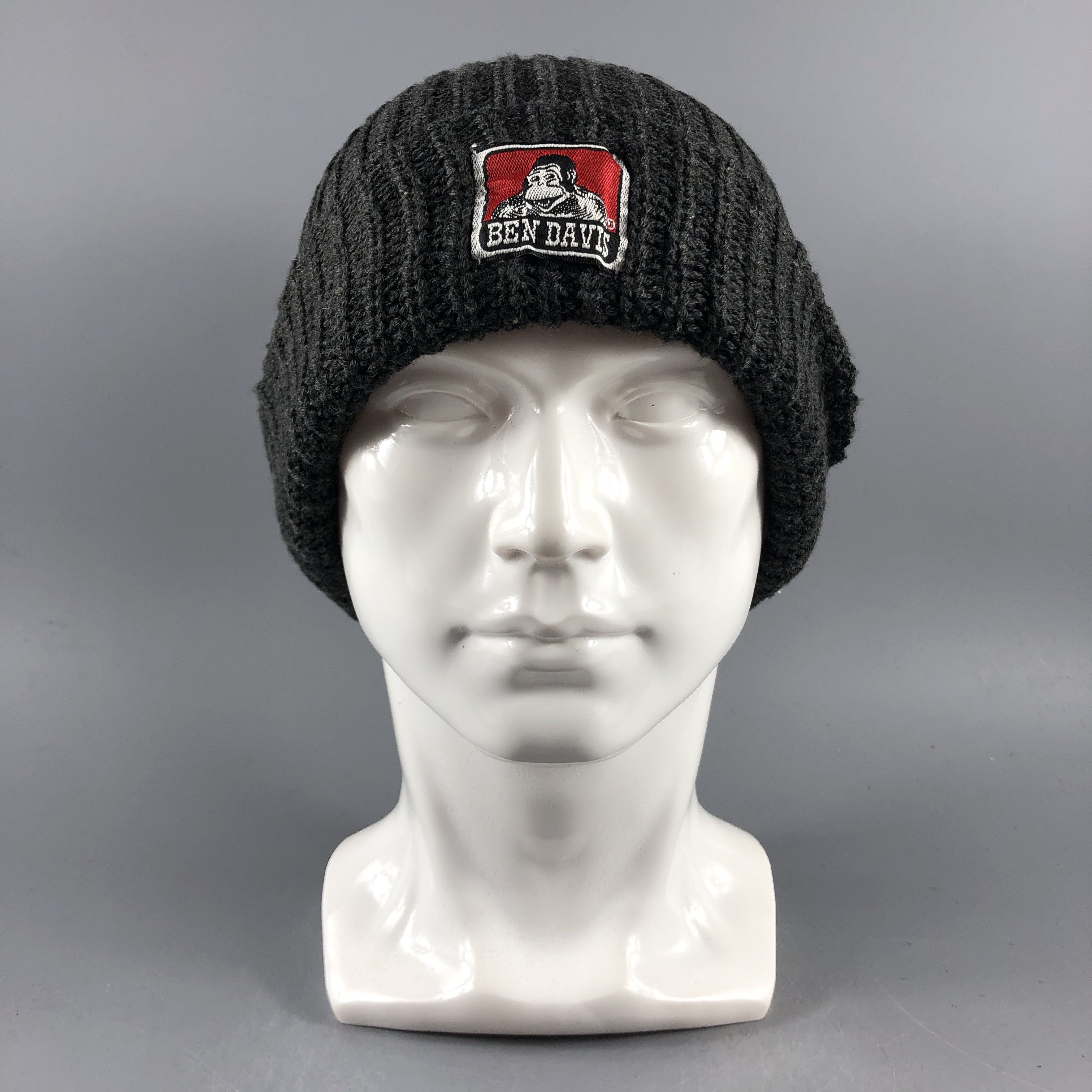 Ben Davis × Vintage Ben Davis Ribbed Beanie Snow Hat Snow Cap -D254 Size ONE SIZE - 1 Thumbnail