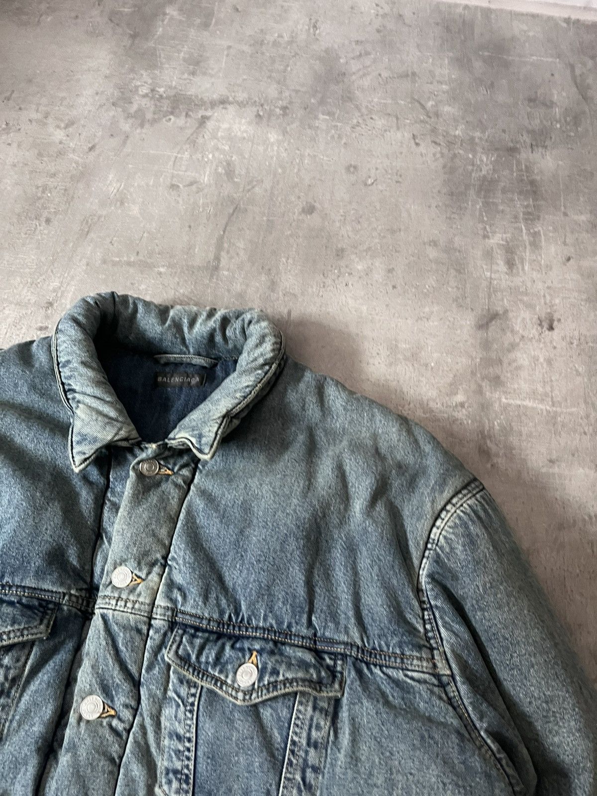 Balenciaga Balenciaga F/W 22 padded denim jacket bomber Kanye West Size US S / EU 44-46 / 1 - 7 Thumbnail