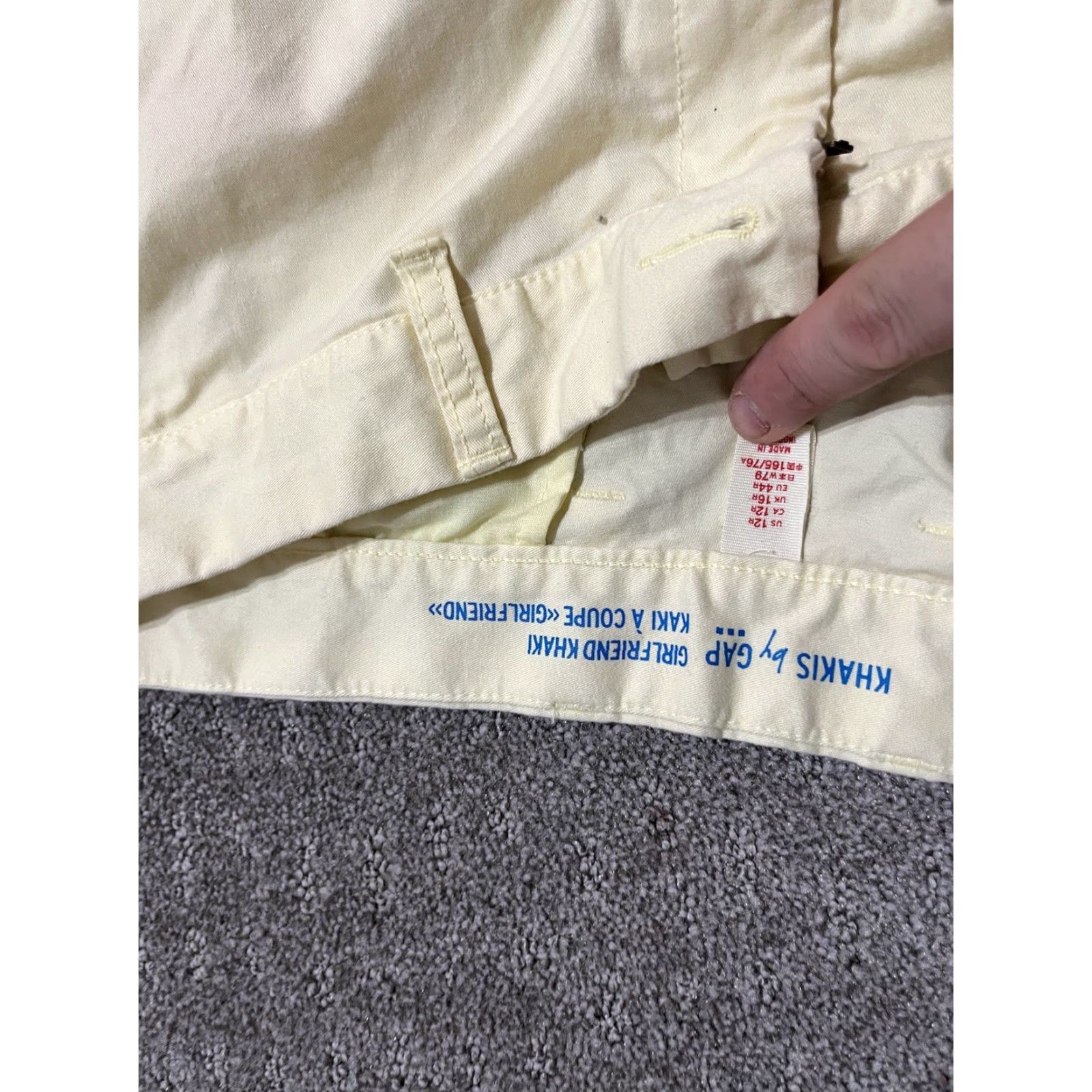 Gap GAP Women's 12 Regular Bootcut Chino Stretch Pants Yellow Colorful Size 34" / US 12 / IT 48 - 5 Thumbnail