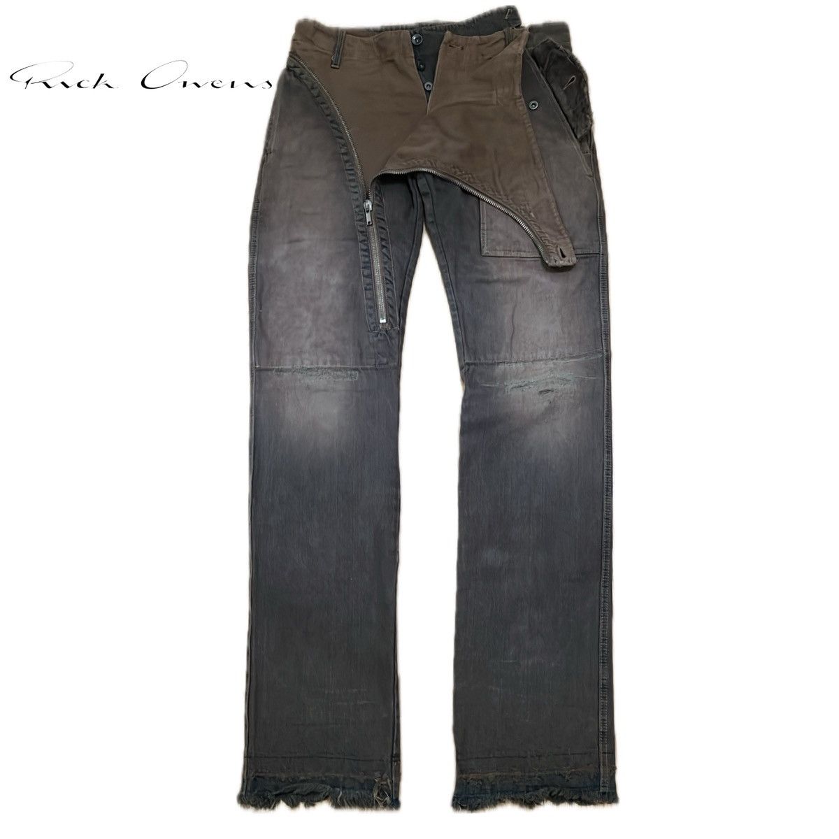 Rick Owens Rick Owens FW06 Dustulator Mudwash Dust Double Layer Aircuts Size US 32 / EU 48 - 5 Thumbnail