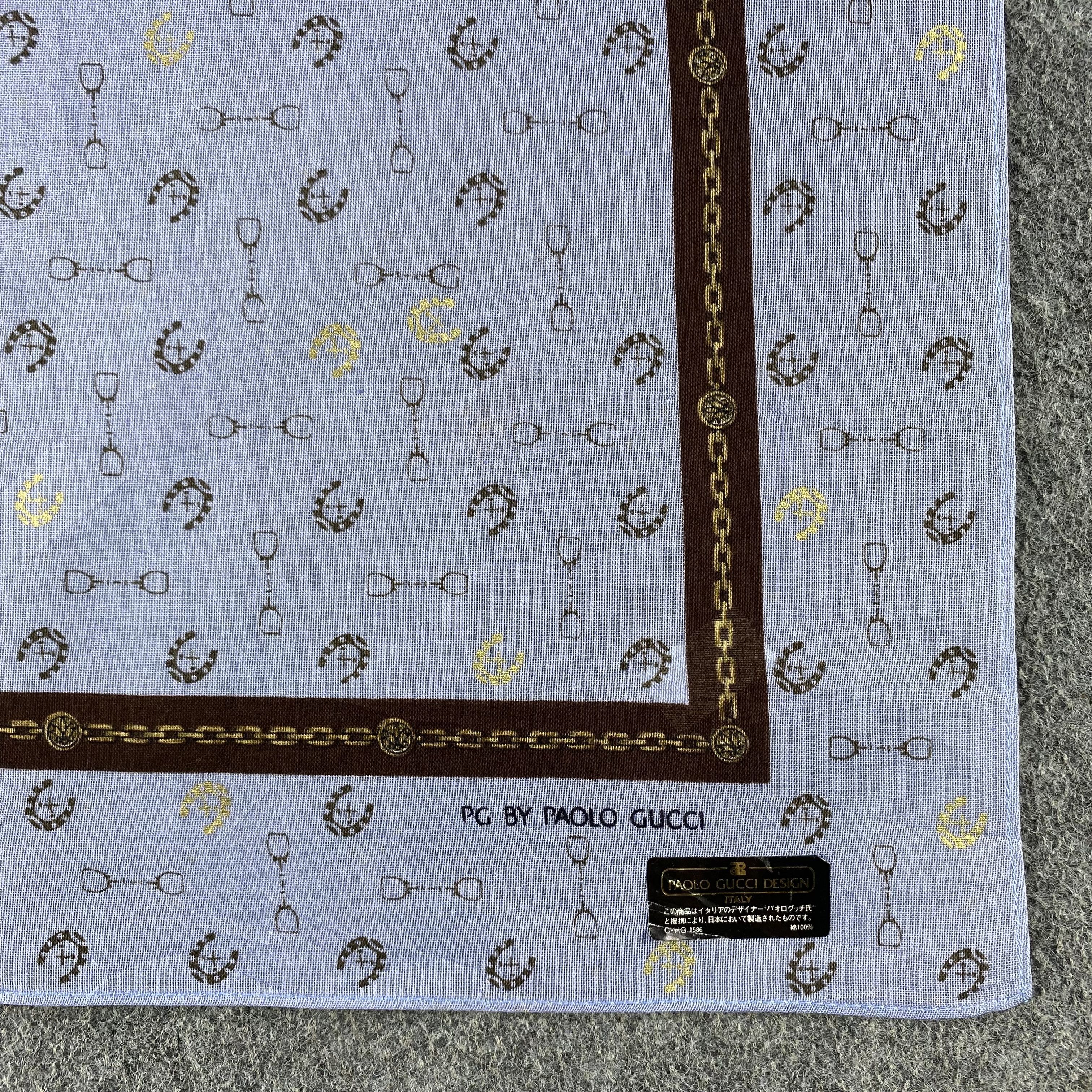 Paolo Gucci × Vintage Paolo Gucci Handkerchief/Neckerchief/Bandana HC720 Size ONE SIZE - 3 Thumbnail