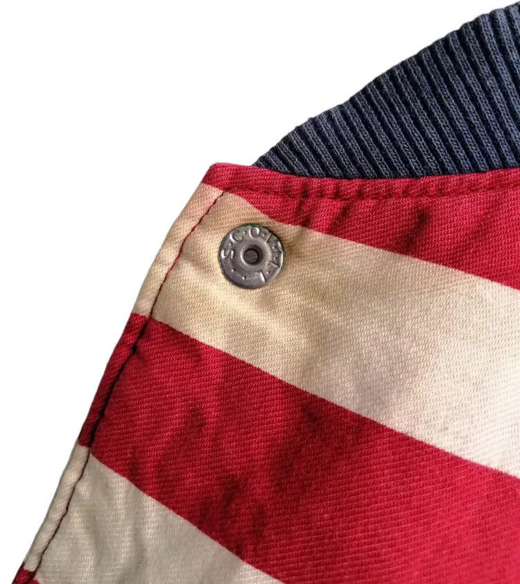 Japanese Brand Vintage Mickey Mouse POPPINS American Flag Jacket Size US M / EU 48-50 / 2 - 18 Thumbnail