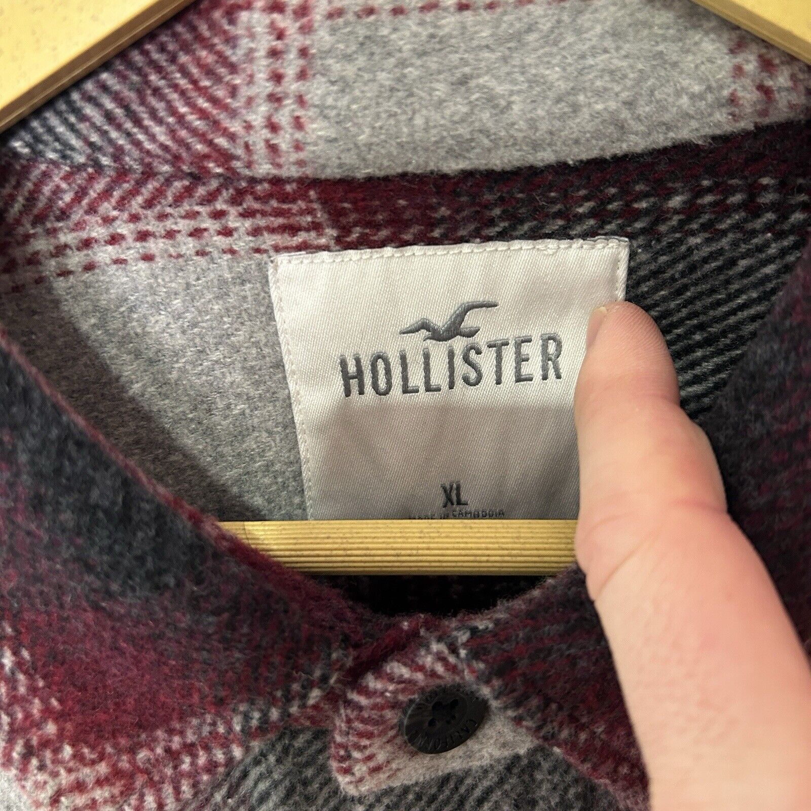 Hollister Hollister Cruiser “Black Gray” Plaid Wool Jacket 2024 Size US XL / EU 56 / 4 - 3 Thumbnail