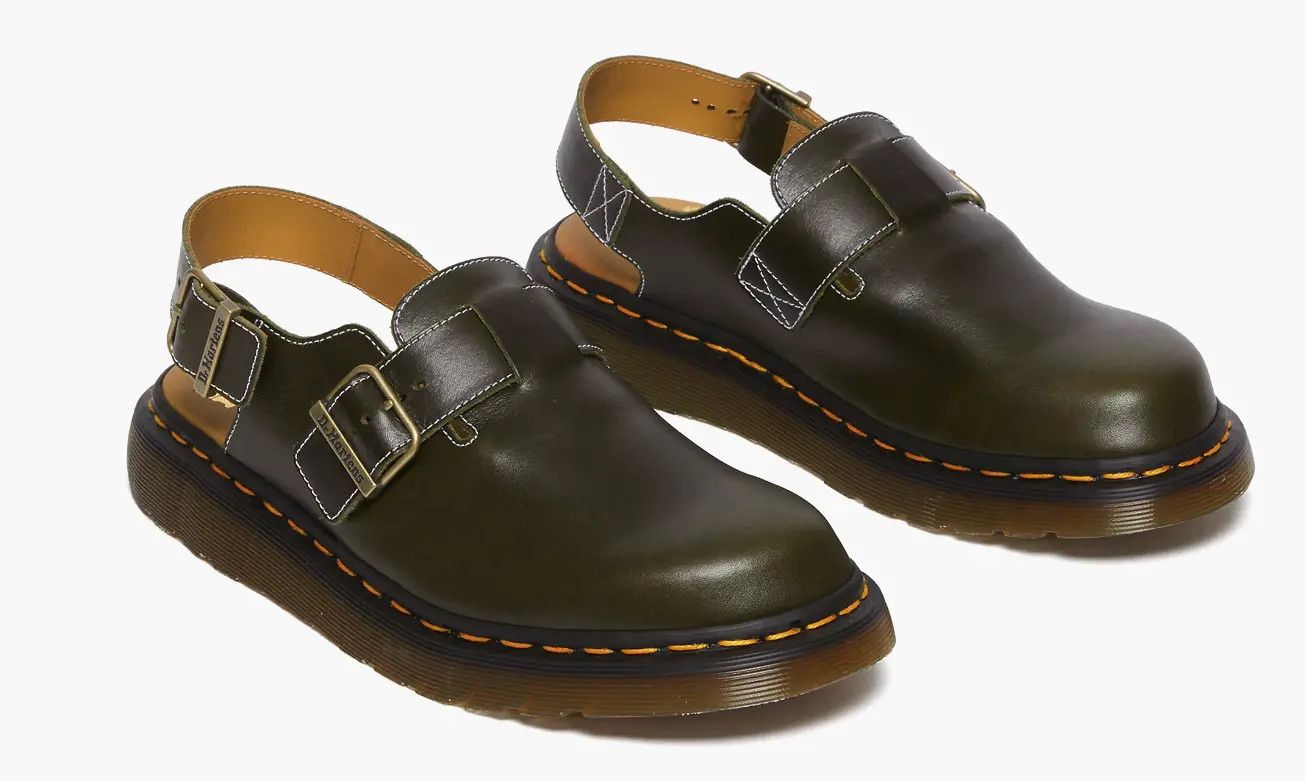 Dr. Martens Handcrafted/Made in England Dr. Martens Jorge Leather Mules Size US 13 / EU 46 - 8 Thumbnail