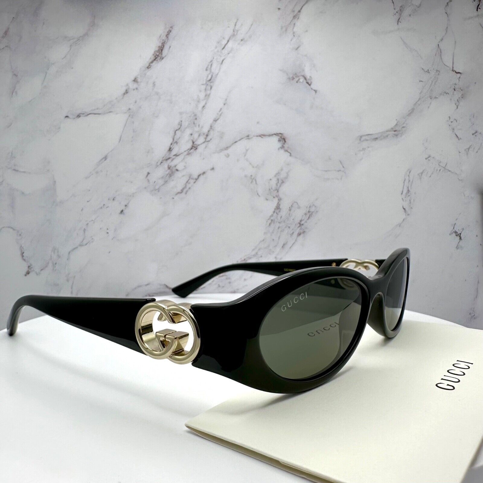 Gucci New Gucci Sunglasses Hailey Bieber Collaboration Black Size ONE SIZE - 23 Thumbnail