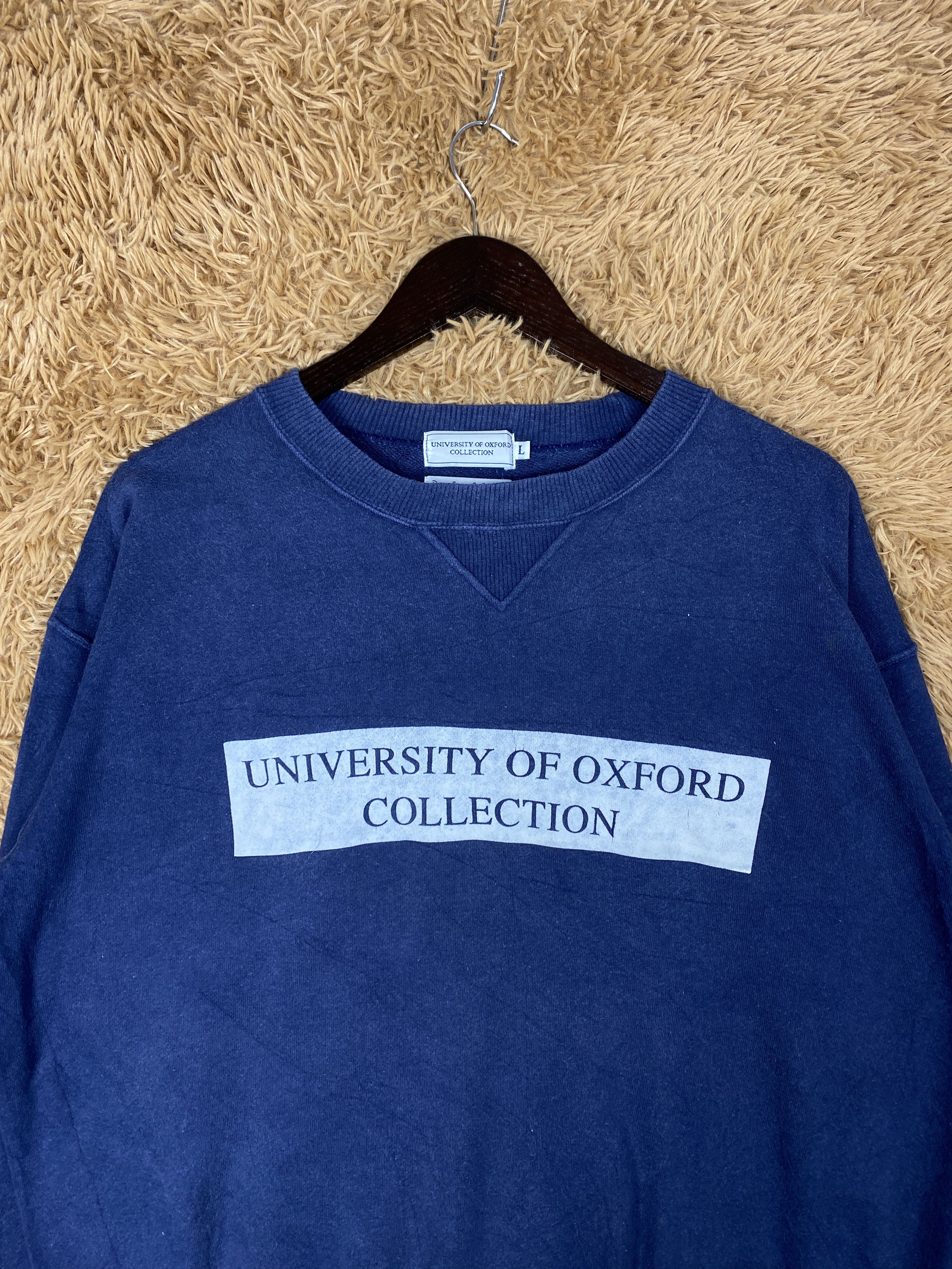 Oxxford Clothes Vintage University of Oxford Sweatshirts PS0376 Size US L / EU 52-54 / 3 - 2 Thumbnail