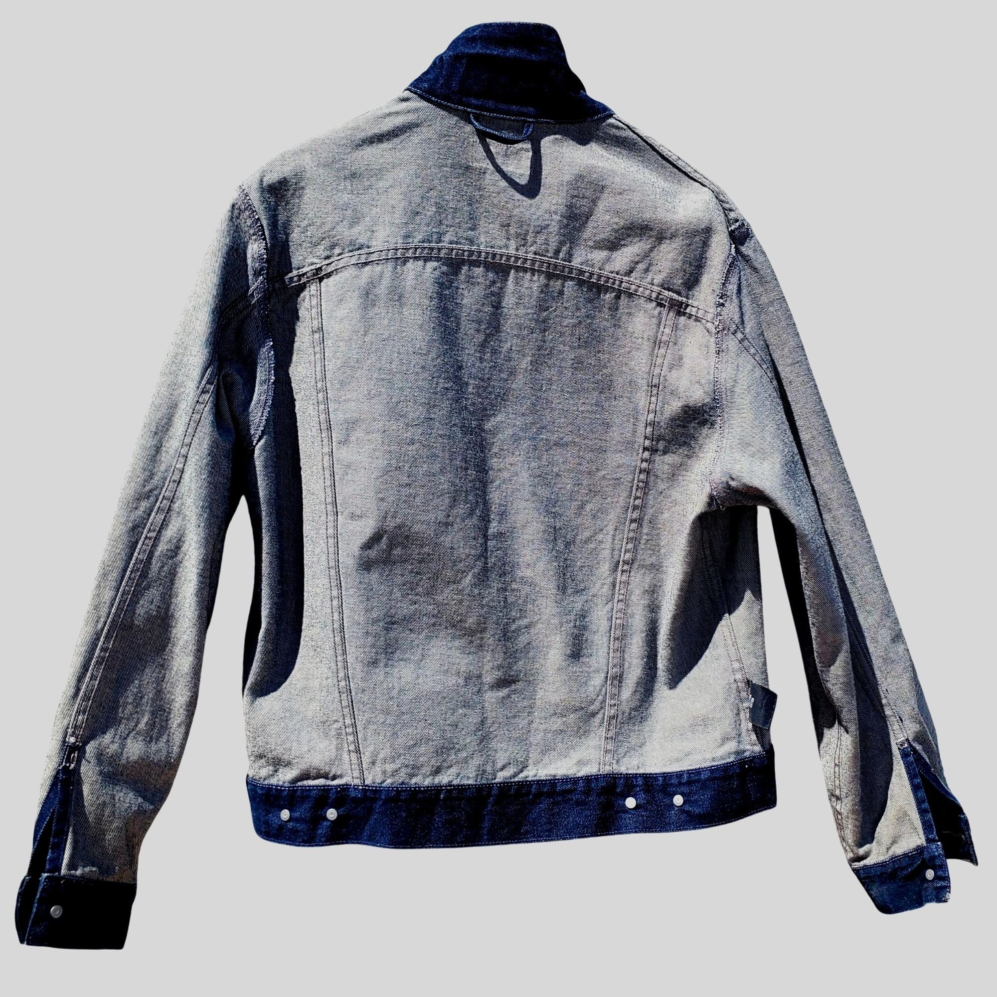 Handmade Frida Kahlo Y2K Portrait Denim Trucker Jacket Hand Painted W Size L / US 10 / IT 46 - 11 Thumbnail