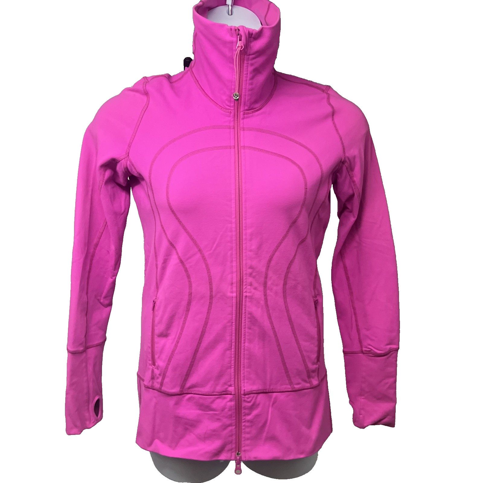 Lululemon Lululemon In Stride Hot Pink Zip Up Track Jacket Sz 8 Size M / US 6-8 / IT 42-44 - 1 Thumbnail