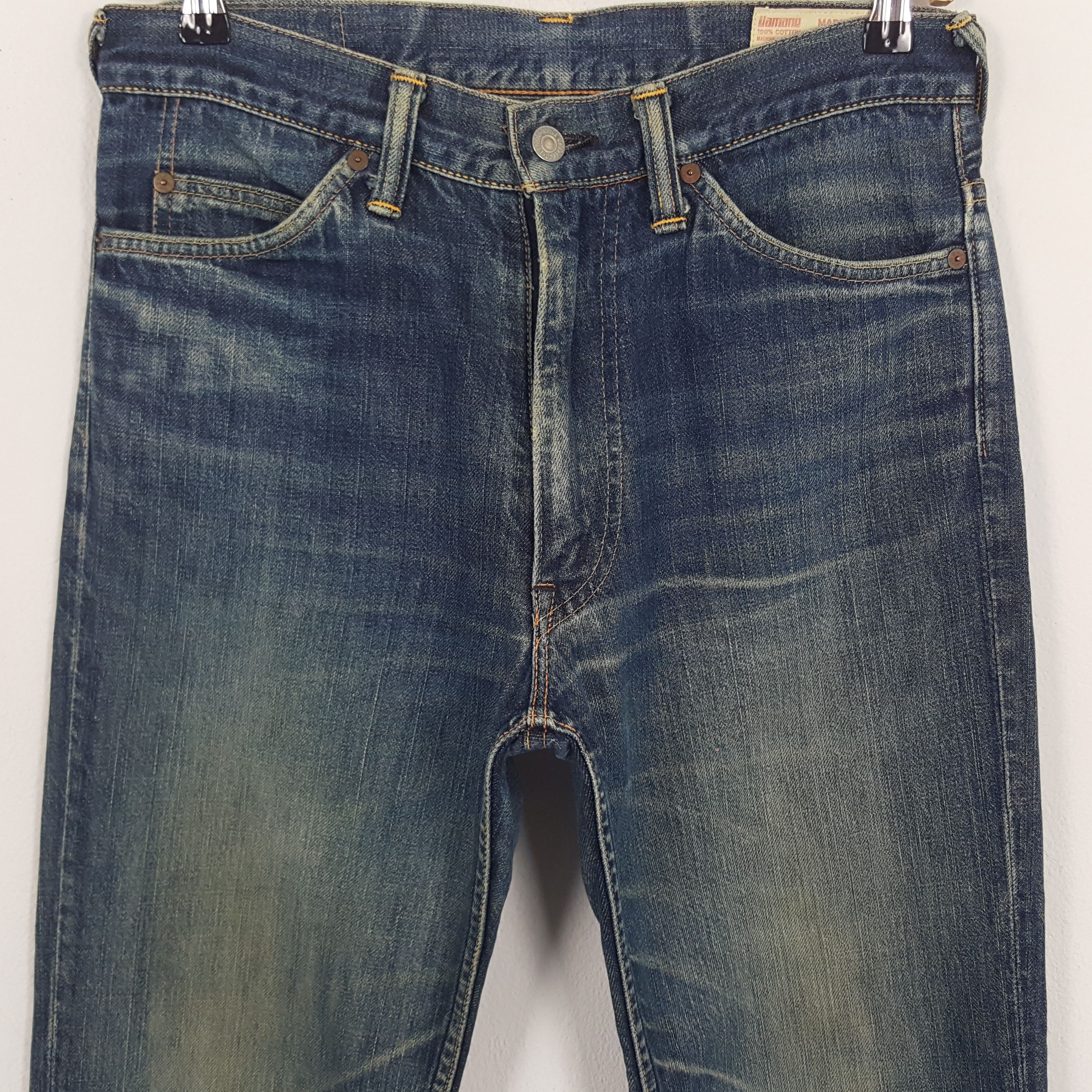 Japanese Brand × Vintage Vintage Evisu Yamane Japanese Brand Custom Denim Jeans Size US 31 - 5 Thumbnail