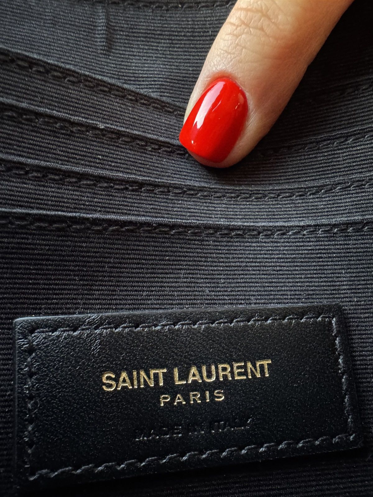 Saint Laurent Paris Saint Laurent Shoulder Black-Grey Bag Size ONE SIZE - 9 Thumbnail