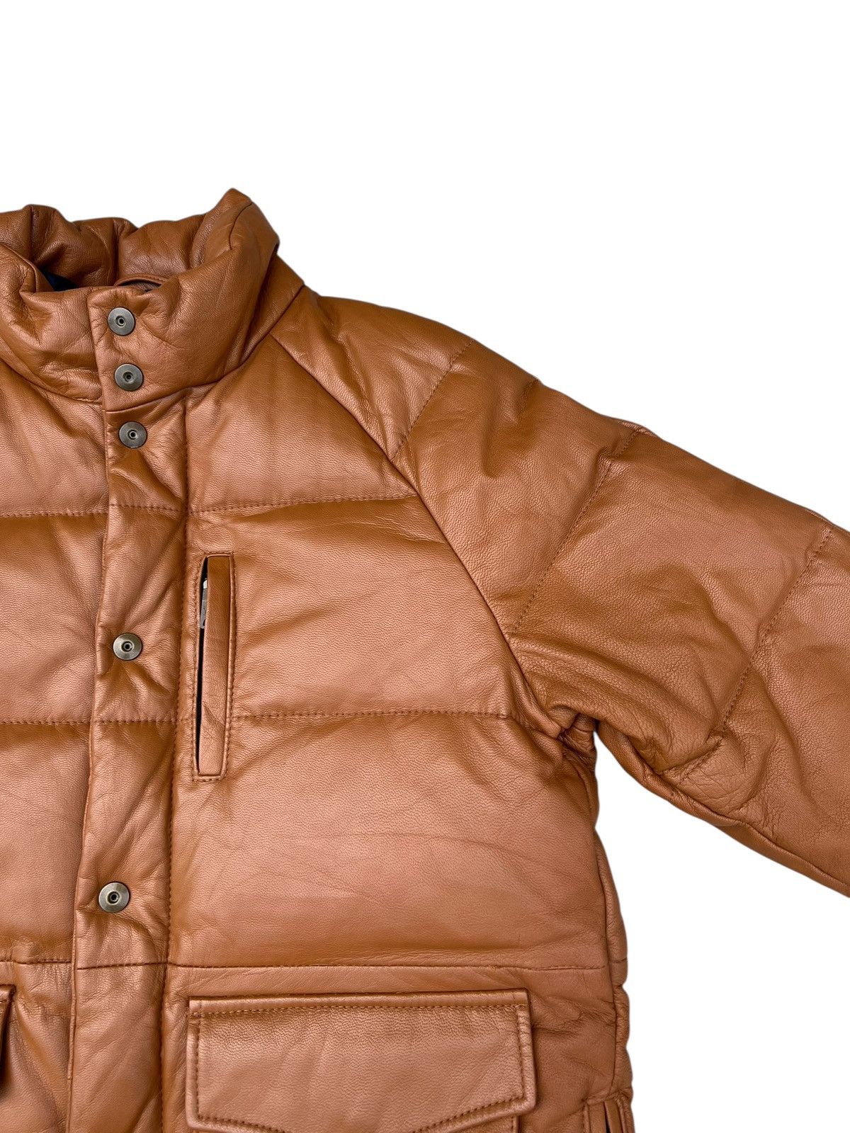 JACKROSE Jackrose Goatskin Leather Down Feather Puffer Jacket Size US M / EU 48-50 / 2 - 11 Thumbnail