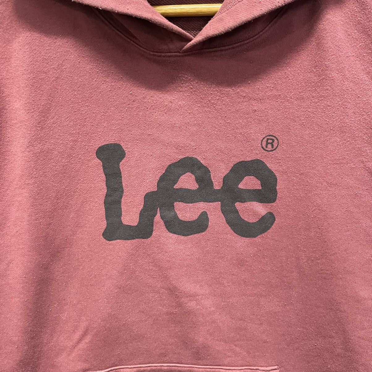 Lee Y2K Lee Logo Pullover Hoodie – Faded Burgundy Size US XL / EU 56 / 4 - 3 Thumbnail