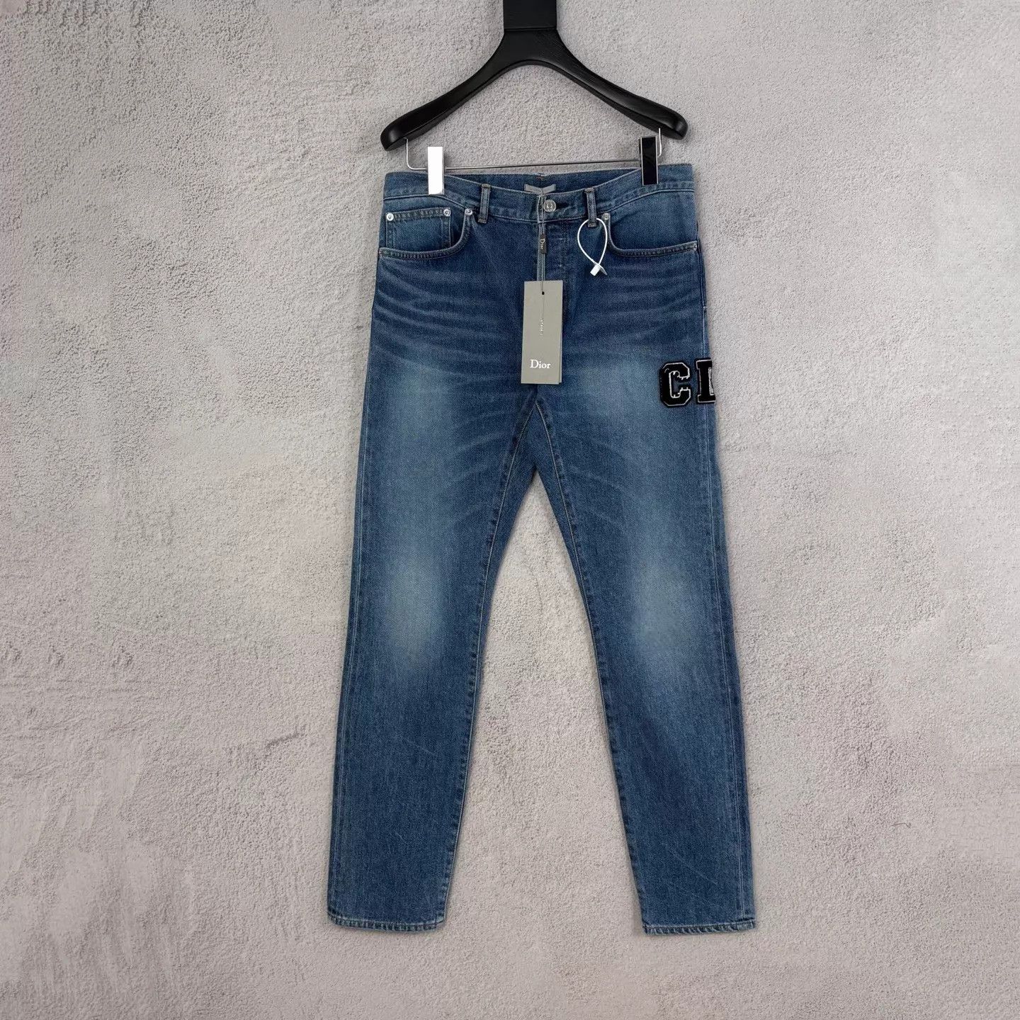 Dior DIOR x Kenny Scharf CD Embroidered Denim Pants Size US 31 - 1 Thumbnail