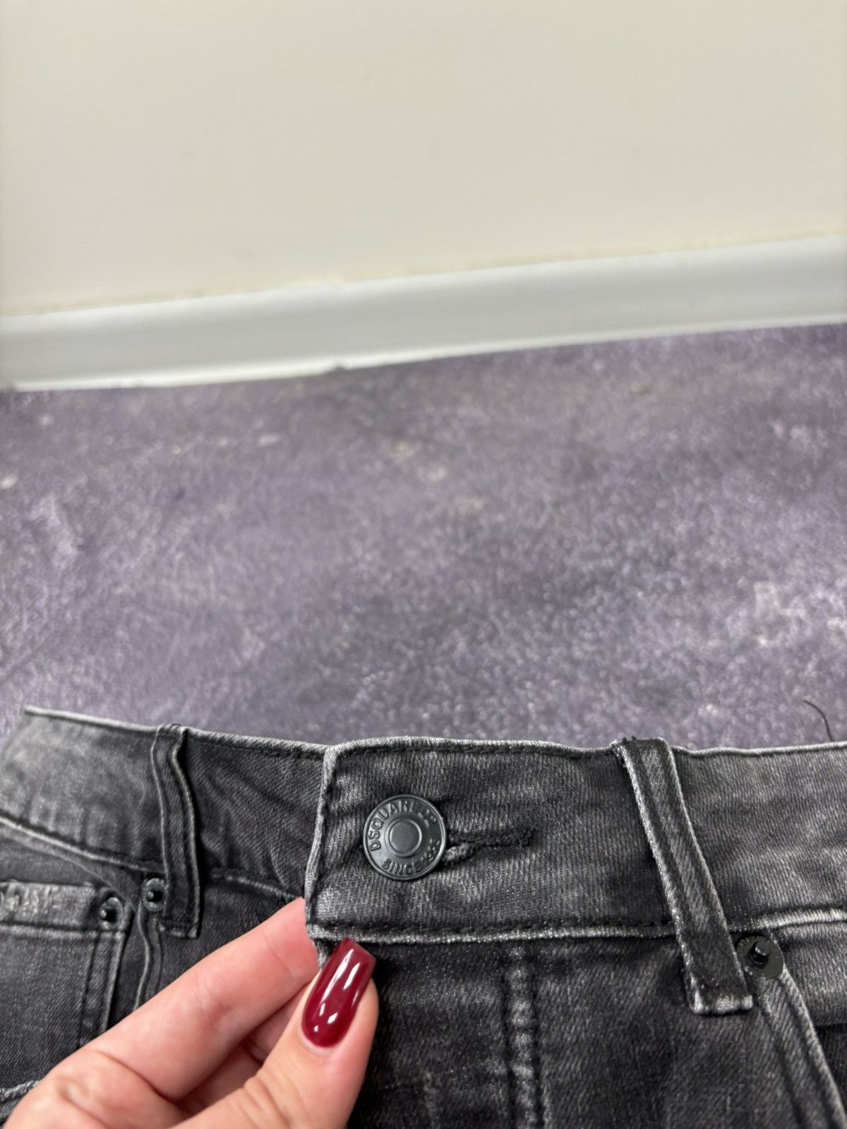 Dsquared2 Dsquared2 Distressed Denim NEW Black Luxury Slim Jeans Size US 30 / EU 46 - 7 Thumbnail