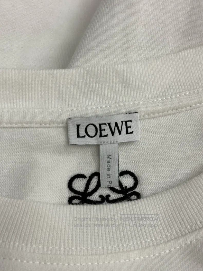 Loewe Loewe White candle letter logo short-sleeve T-shirt Size XS / US 0-2 / IT 36-38 - 5 Thumbnail