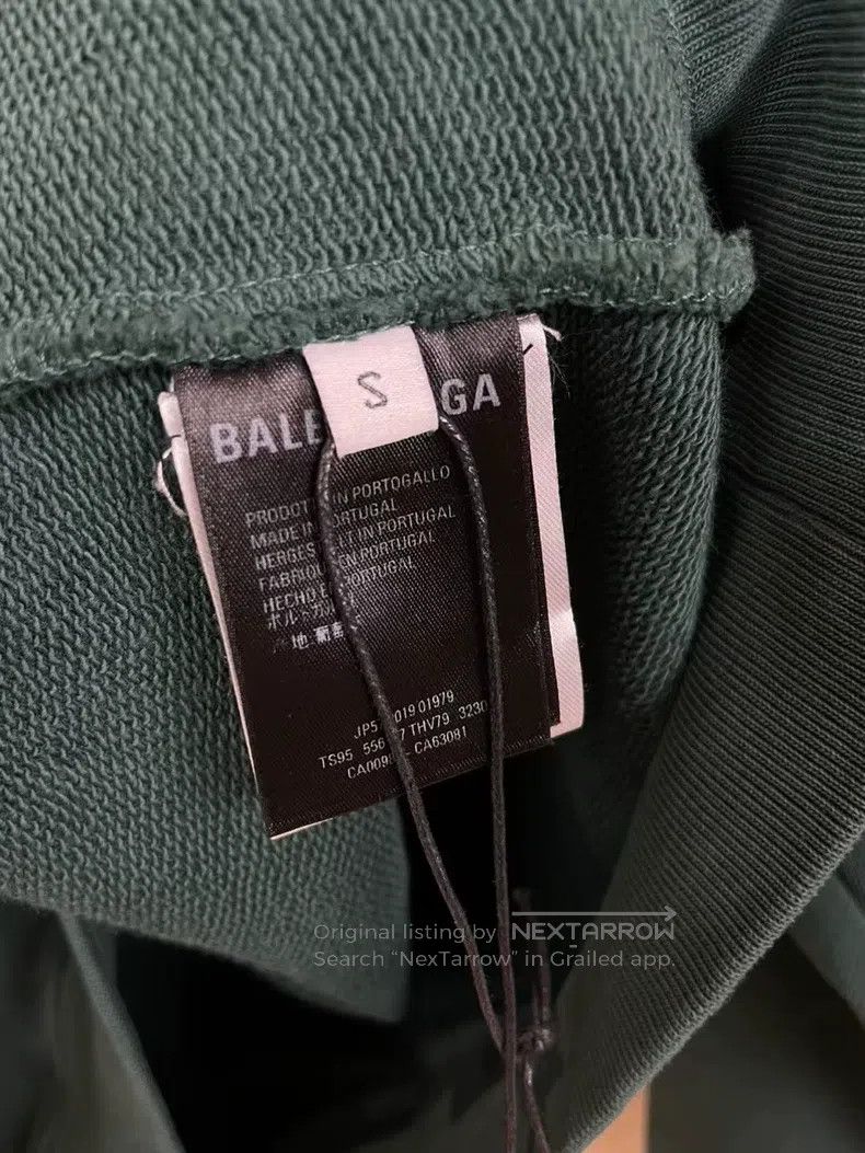 Balenciaga Balenciaga Olive Green Back Logo Hoodie Size US S / EU 44-46 / 1 - 5 Thumbnail