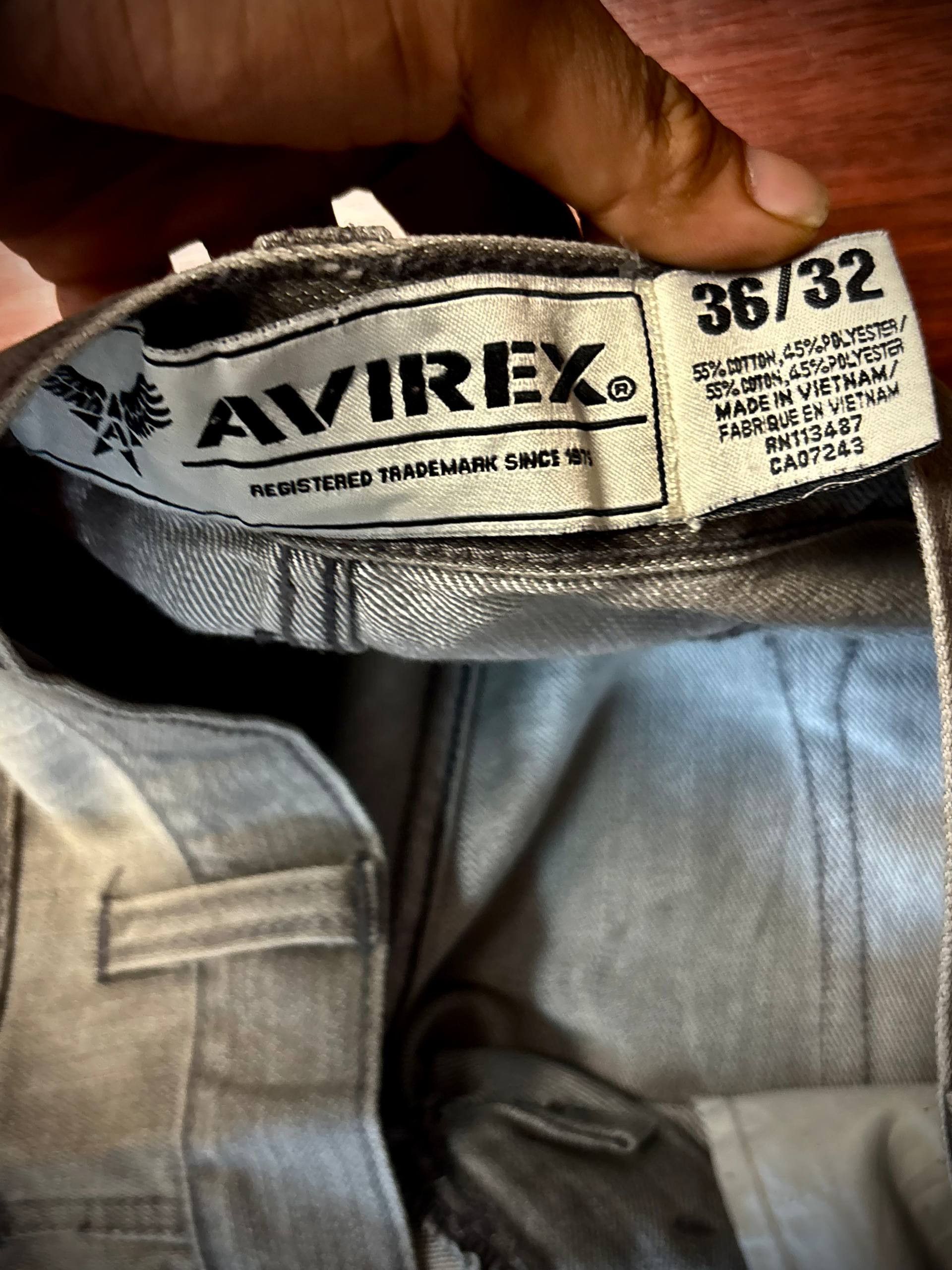 Avirex × Ed Hardy Vintage Y2K Avirex Gray Wash Cross Back Hit Logo Denim Pants Size US 36 / EU 52 - 5 Thumbnail