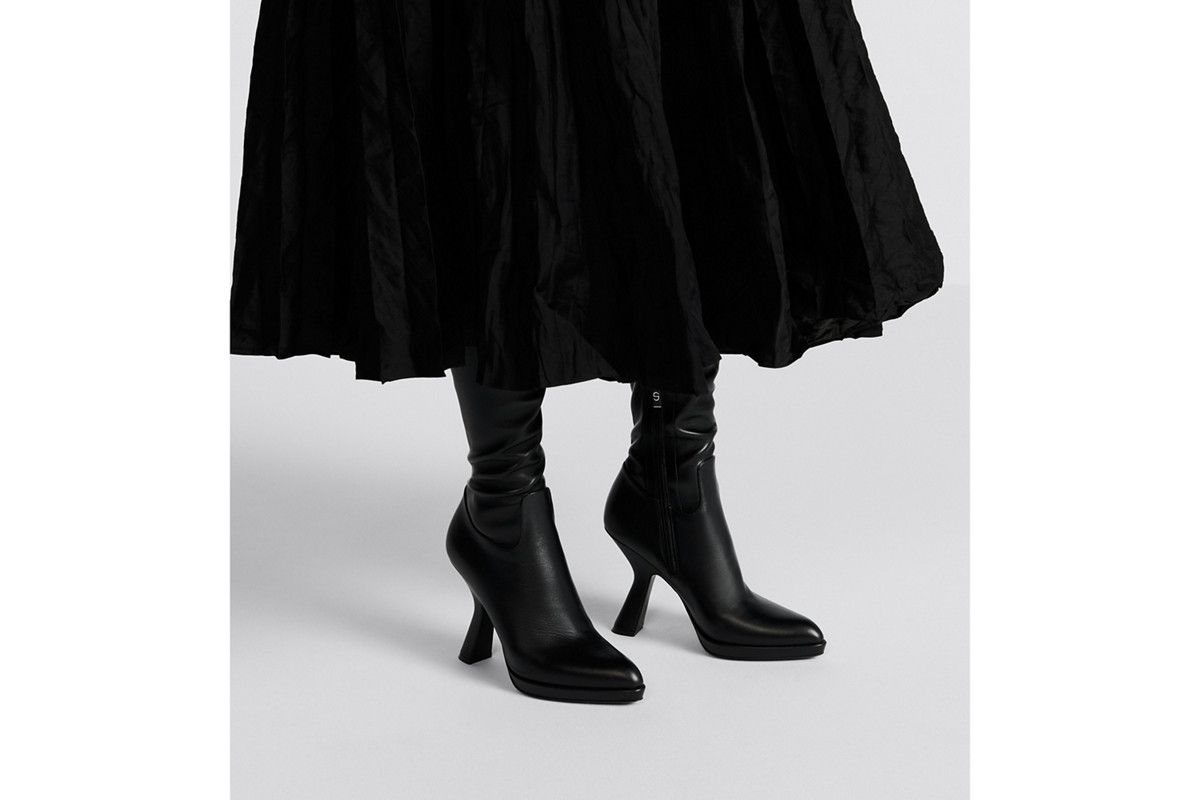 Dior o1w1db10326 D-Fiction Heeled Tigh Boot in Black Size US 8 / IT 38 - 5 Thumbnail