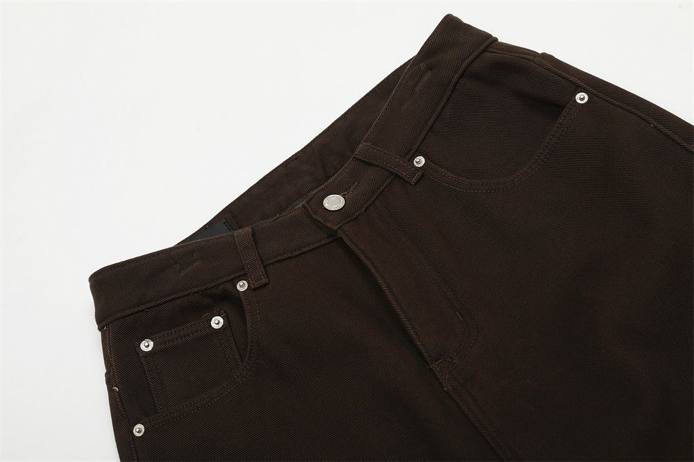 Japanese Brand × Jean Solid color American retro simple all-match straight jeans Size US 32 / EU 48 - 5 Thumbnail