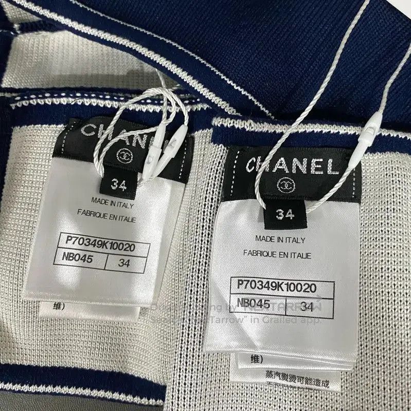 Chanel Chanel Summer Navy Blue Women's T-shirt . Size XXS / US 00 / IT 34 - 4 Thumbnail