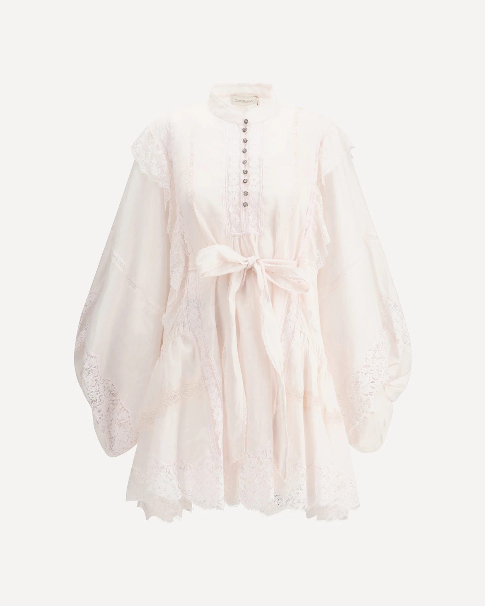 sachin and babi light blue dress Zimmermann Aliane Embroidered Short Dress