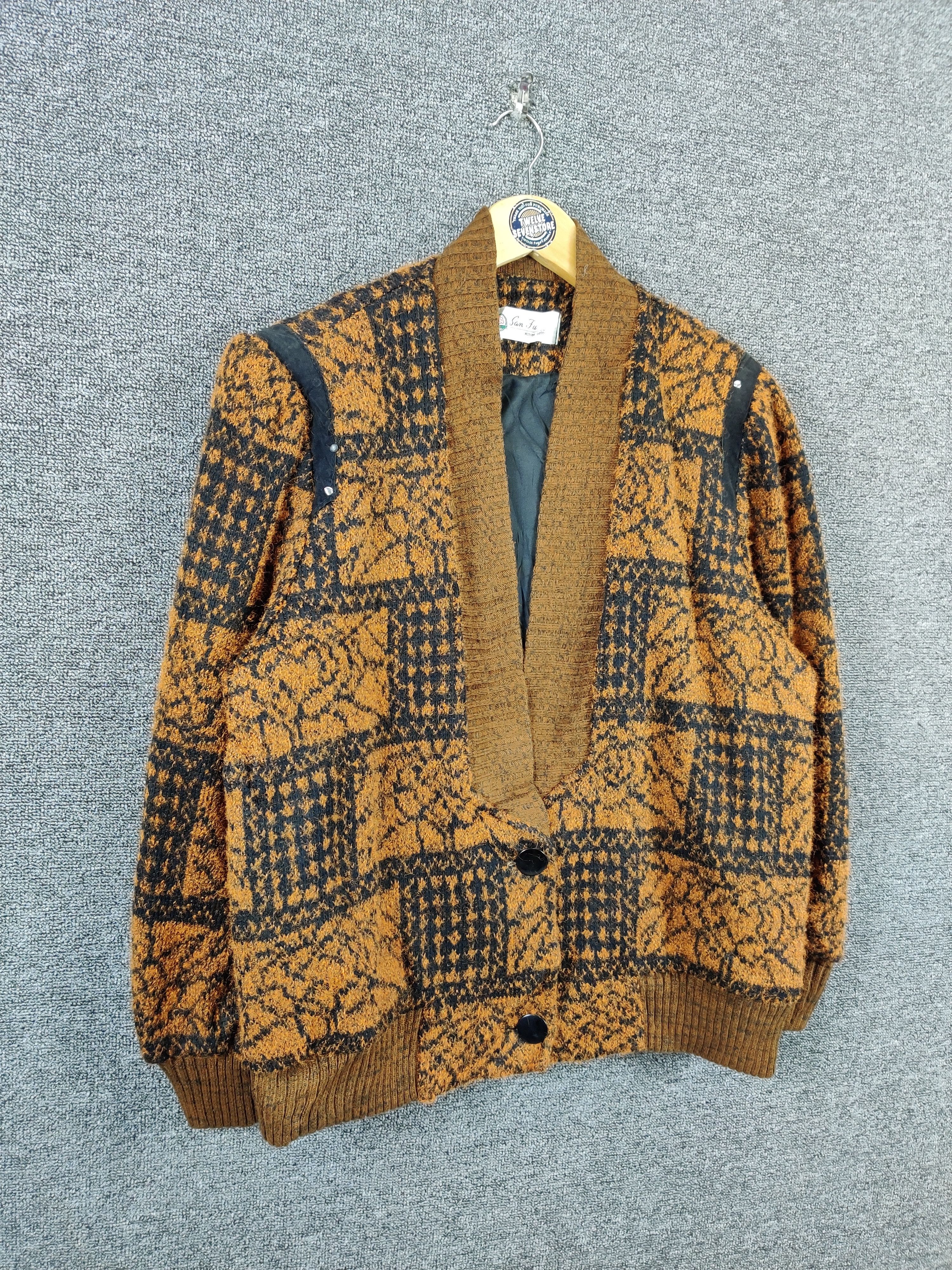 Aran Isles Knitwear Vintage San Fu Knit Cardigan Nice Design Size US L / EU 52-54 / 3 - 7 Thumbnail