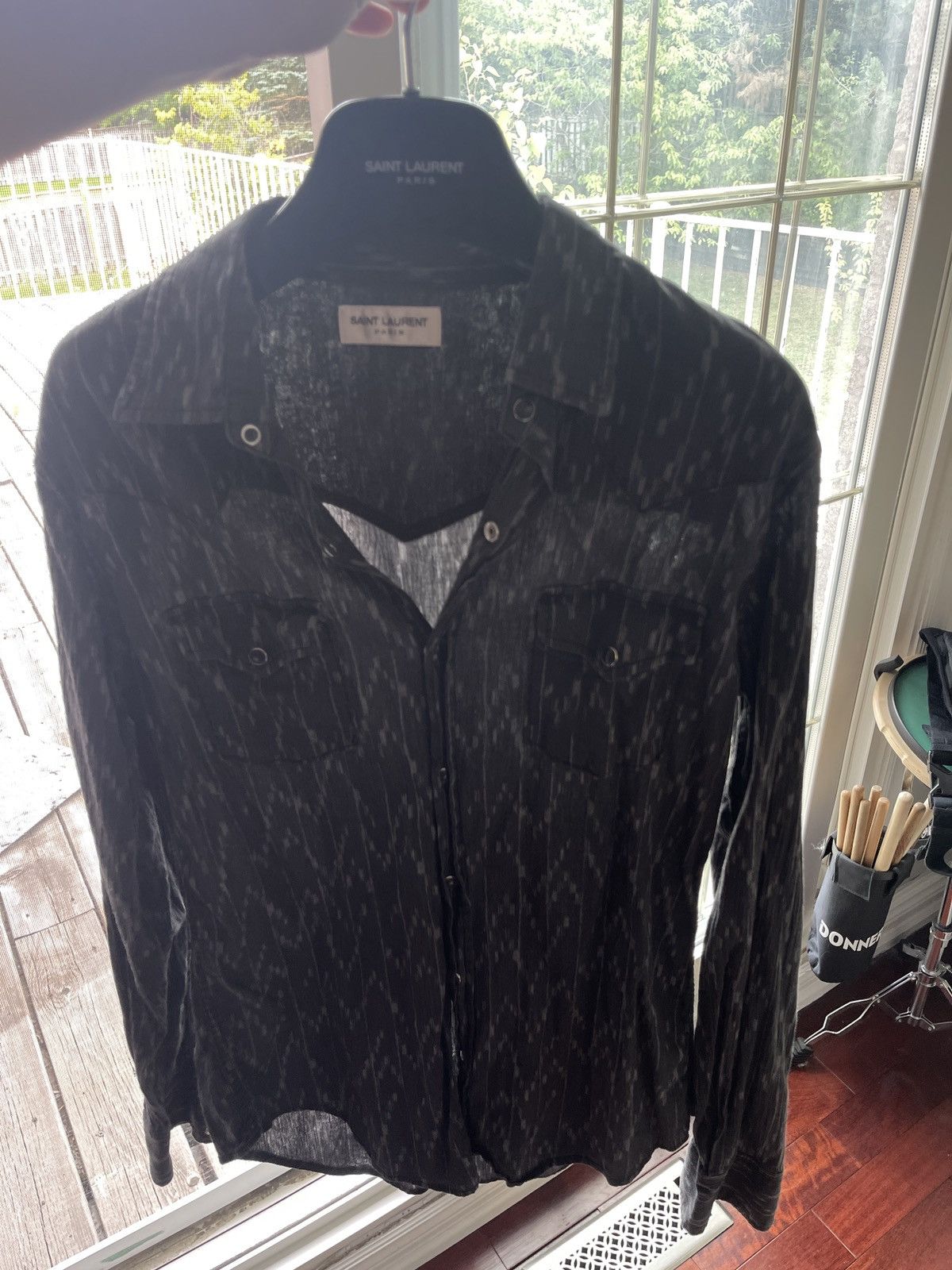 Hedi Slimane Ysl slp saint laurent shirt 2017 xs hedi Size US XS / EU 42 / 0 - 4 Thumbnail