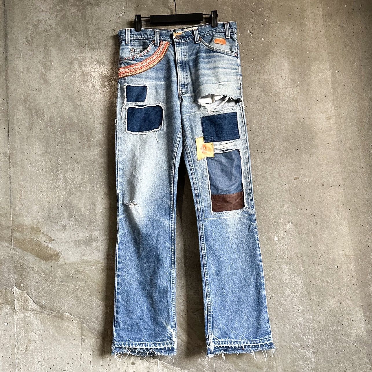 Levi's 90’s Vintage Levis Orange Tab Ethnic Flared Denim Size US 33 - 1 Thumbnail