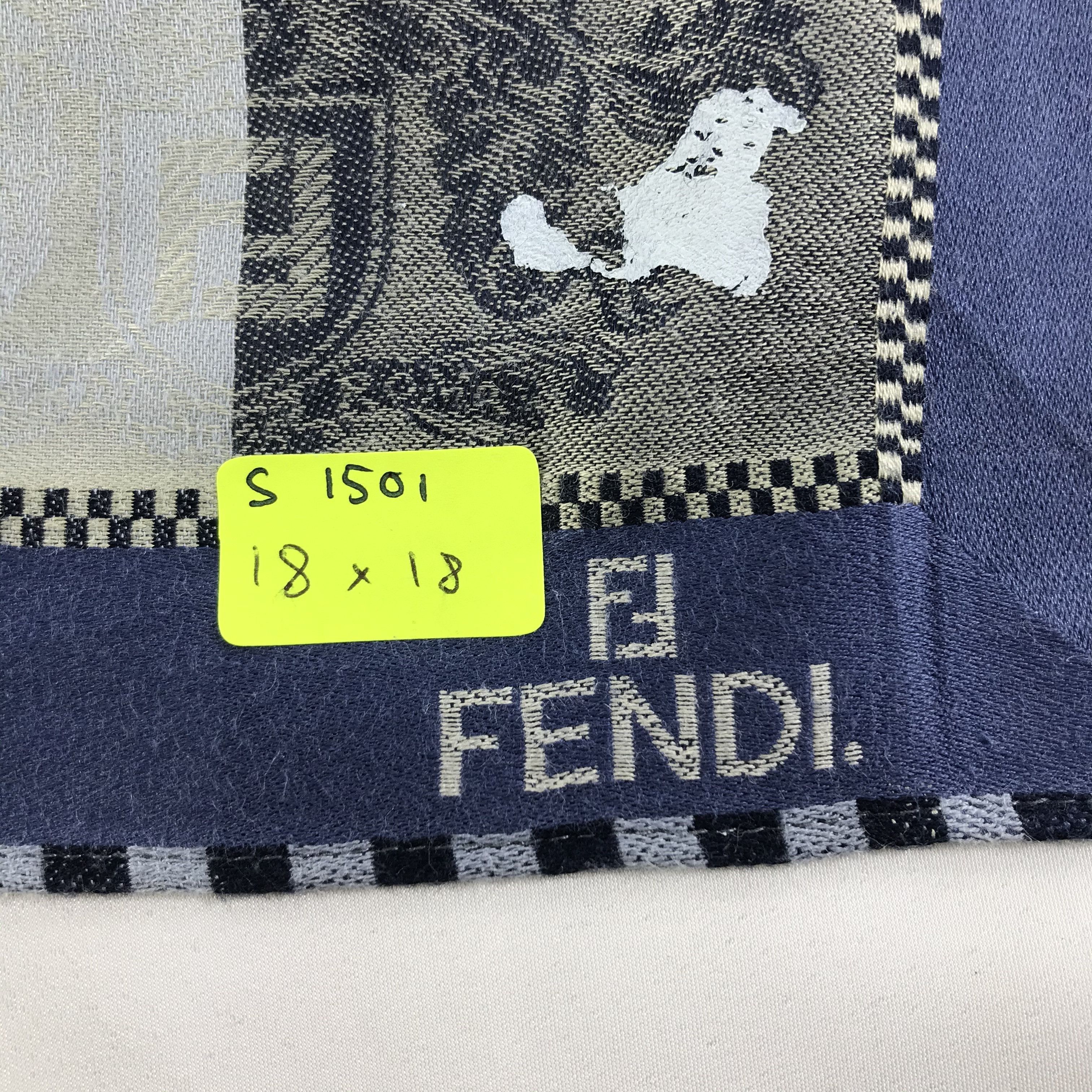 Vintage Vintage Fendi Bandana / Handkerchief / Neckerchief - S1501 Size ONE SIZE - 5 Thumbnail