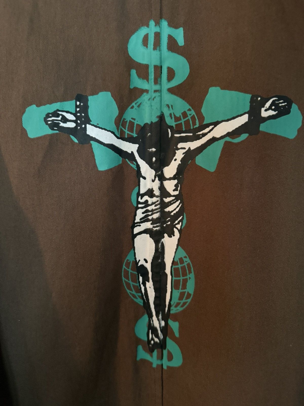 Fuck The Population FTP Orange Label lightweight Crucifix Trench Coat, BRAND NEW Size US S / EU 44-46 / 1 - 24 Thumbnail