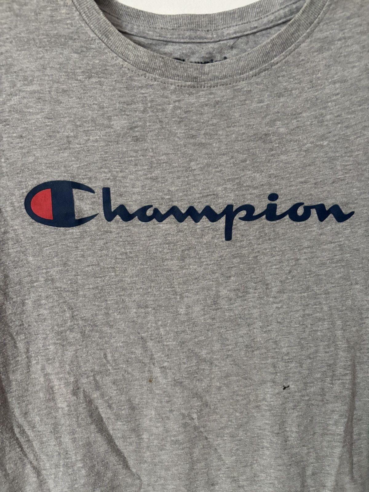 Champion Champion Grey Logo T-Shirt Size US XS / EU 42 / 0 - 2 Thumbnail