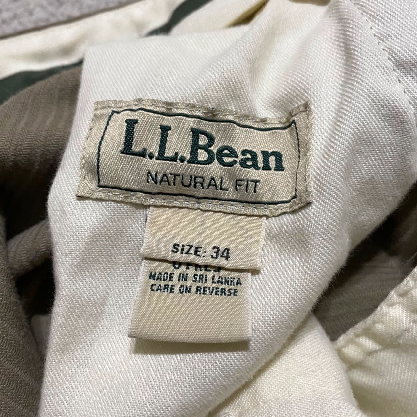 Vintage L.L. Bean Mens Pants 34 Solid Brown Corduroy Inseam 31" High Rise Straight Leg Pants Regular Rise Size US 32 / EU 48 - 7 Thumbnail