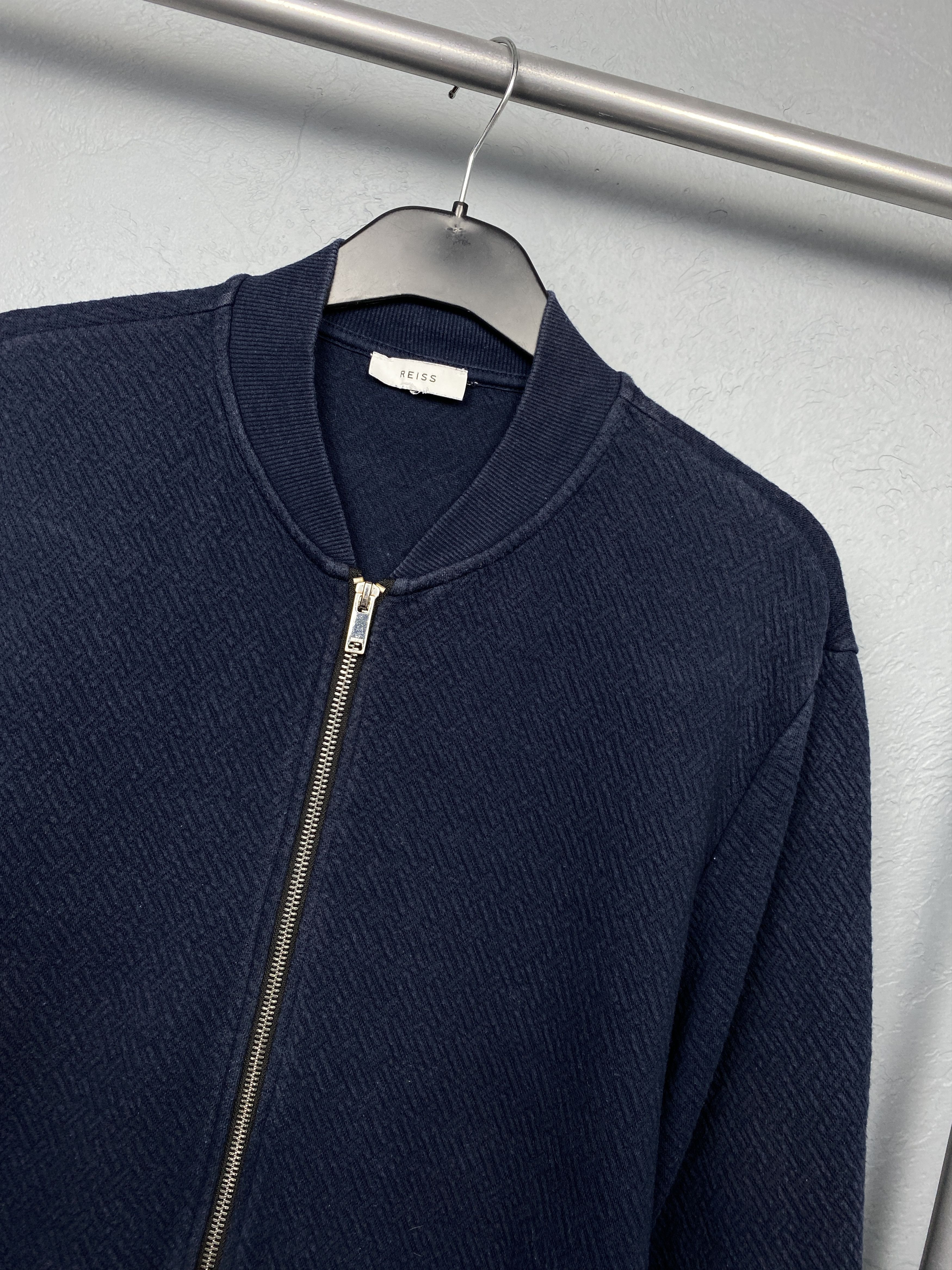 Reiss × Vintage Reiss Vintage Mens Cotton Bomber Jacket Size US L / EU 52-54 / 3 - 2 Thumbnail