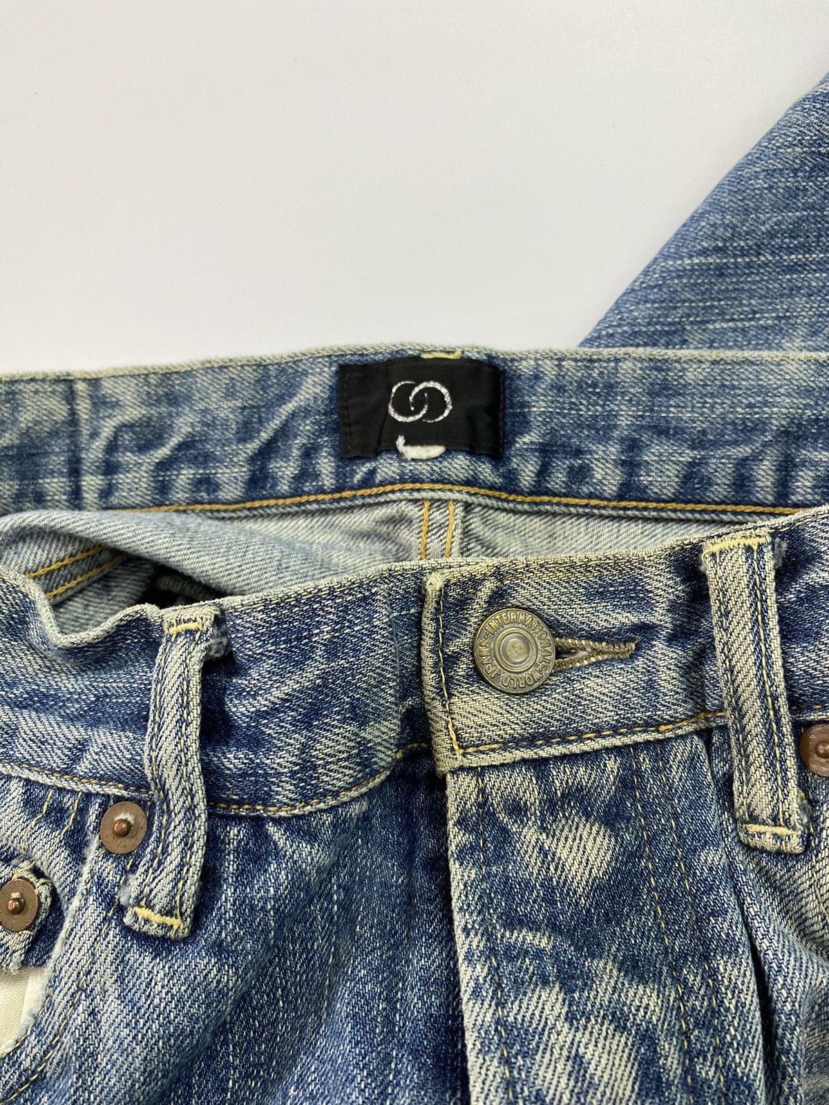 Jean × Vintage Selvedge patchwork jeans pant japanese brand Size US 30 / EU 46 - 6 Thumbnail