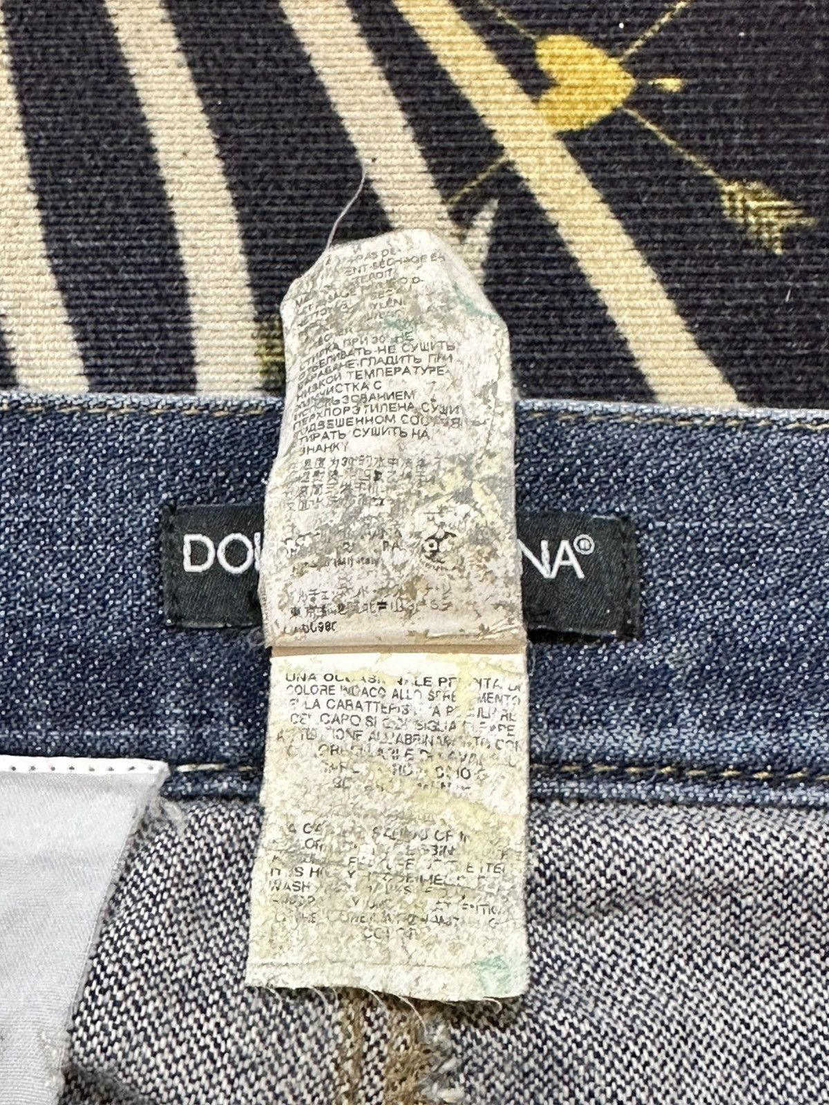 Dolce & Gabbana Vintage Dolce&Gabbana Mudwasj Whiskers Denim Size US 30 / EU 46 - 9 Thumbnail