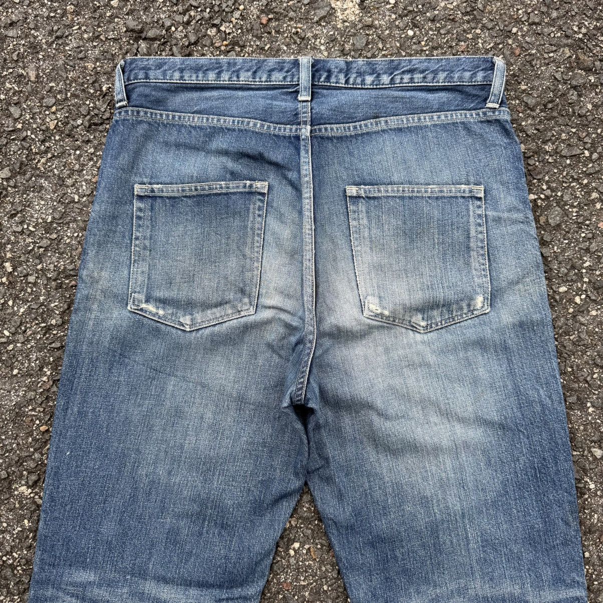 Japanese Brand VINTAGE YUNAHICA BUTTON FLY DENIM RIPPEP JEANS PANT Size US 33 - 11 Thumbnail