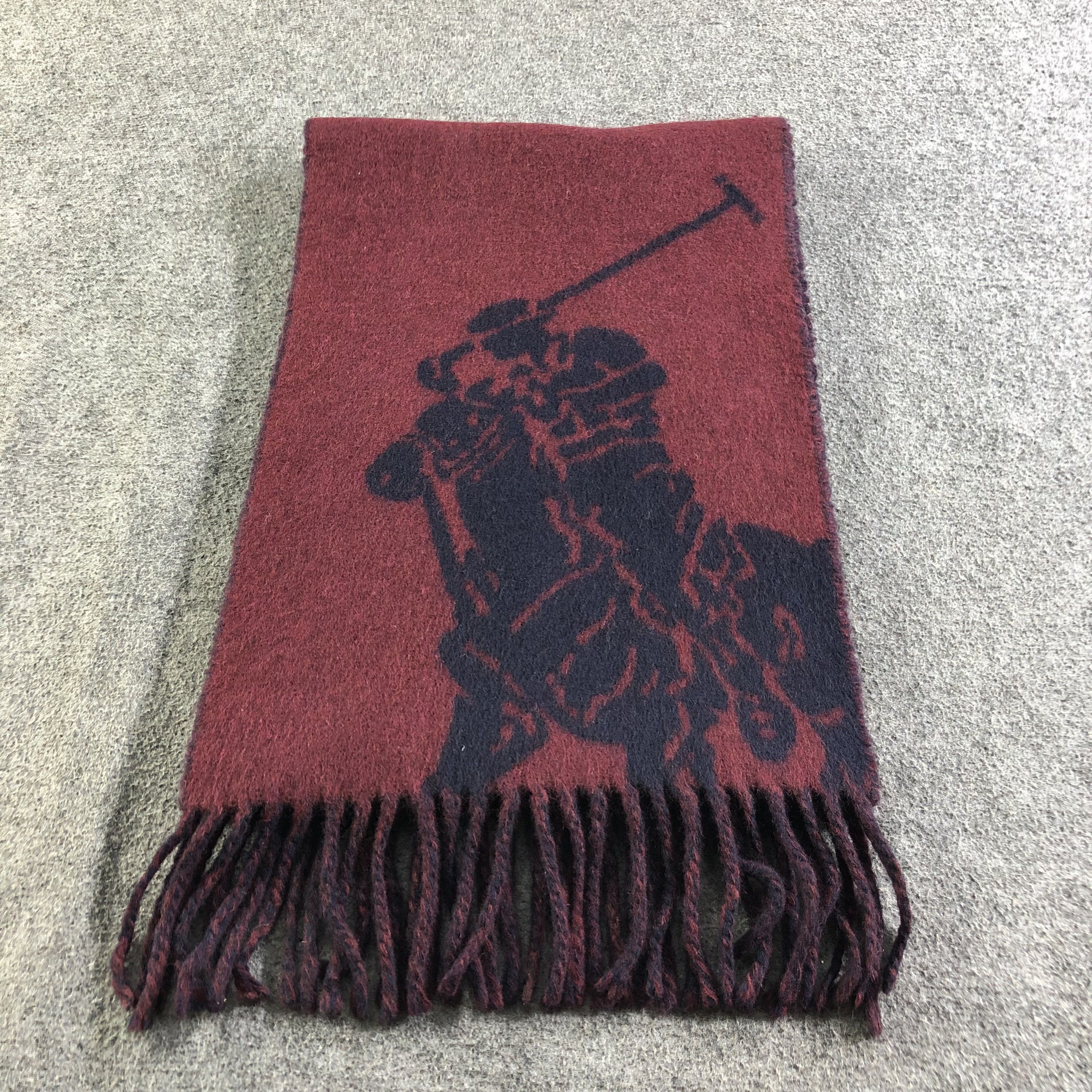 Polo Ralph Lauren Polo Ralph Lauren Big Logo Wool Scarf Muffler Neckwear V2131 Size ONE SIZE - 2 Thumbnail