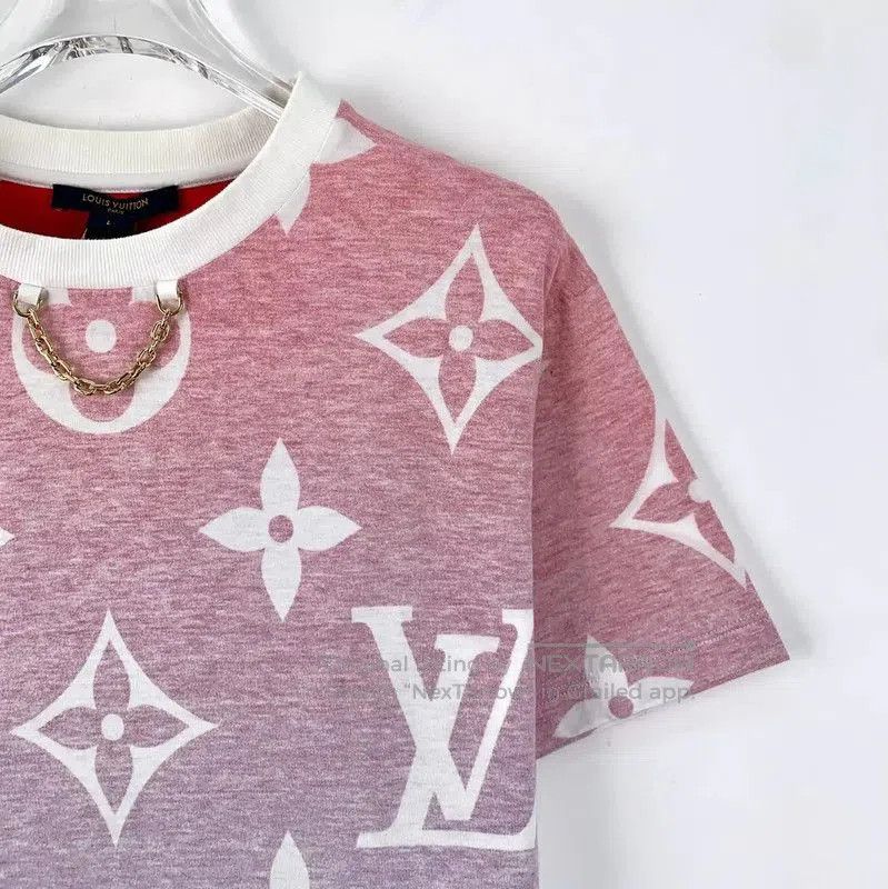 Louis Vuitton Louis Vuitton Color Block Cotton Women's T. Size L / US 10 / IT 46 - 3 Thumbnail