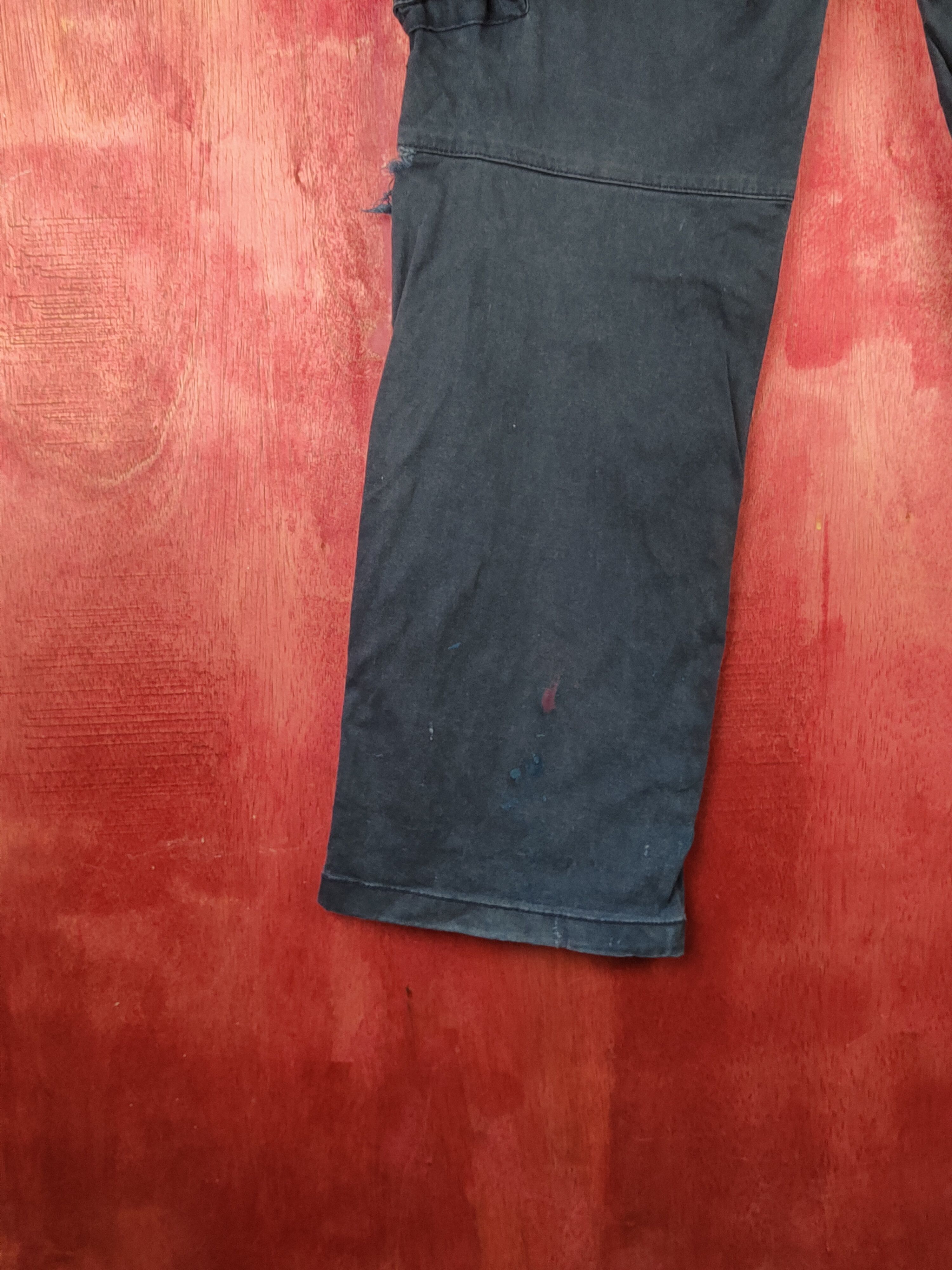 Japanese Brand Geride Dark Blue Multipocket Tactical Cargo Pants #S2152 Size US 34 / EU 50 - 10 Thumbnail