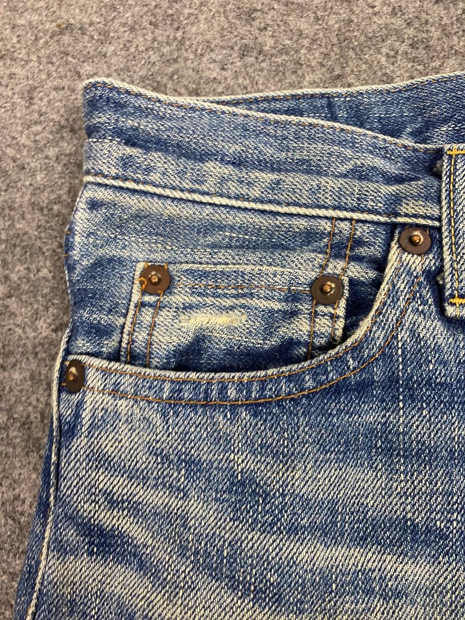 Japanese Brand green bowles co japanese brands selvedge distressed denim Size US 32 / EU 48 - 9 Thumbnail