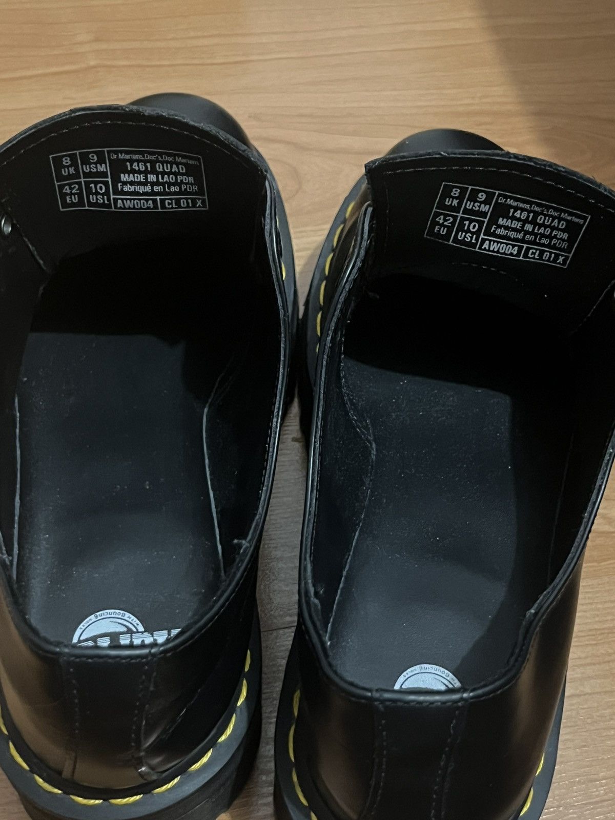 MARTENS 1461 SMOOTH LEATHER PLATFORM BOOTS