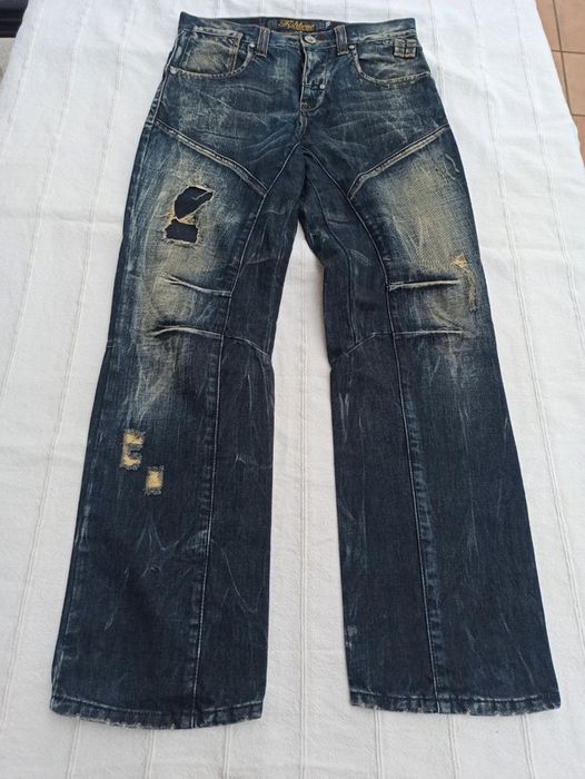 Distressed Denim archive y2k opium denim | Grailed