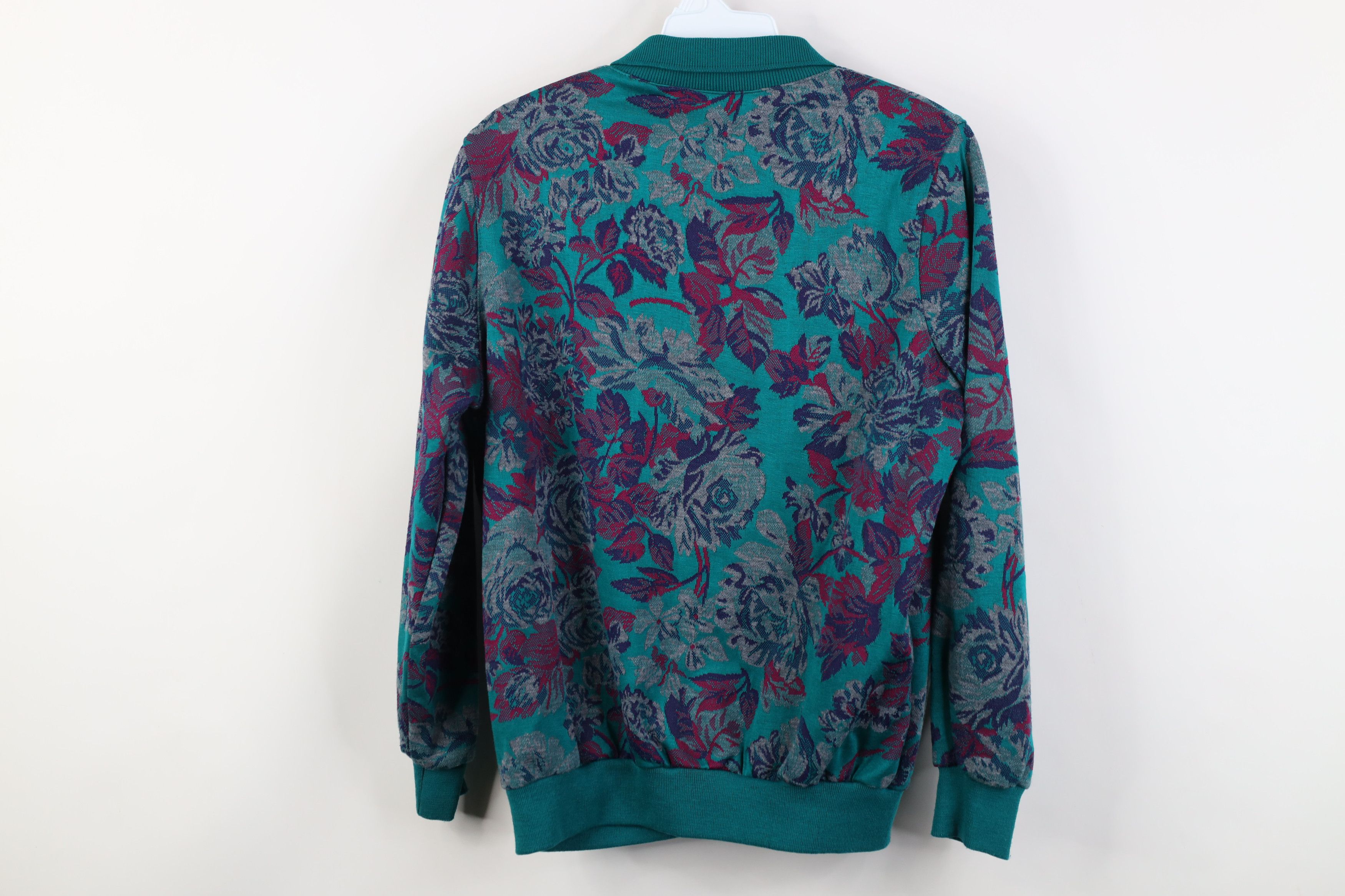 Vintage Vintage 90s Streetwear Over Print Knit Collared Sweater USA Size S / US 4 / IT 40 - 11 Thumbnail