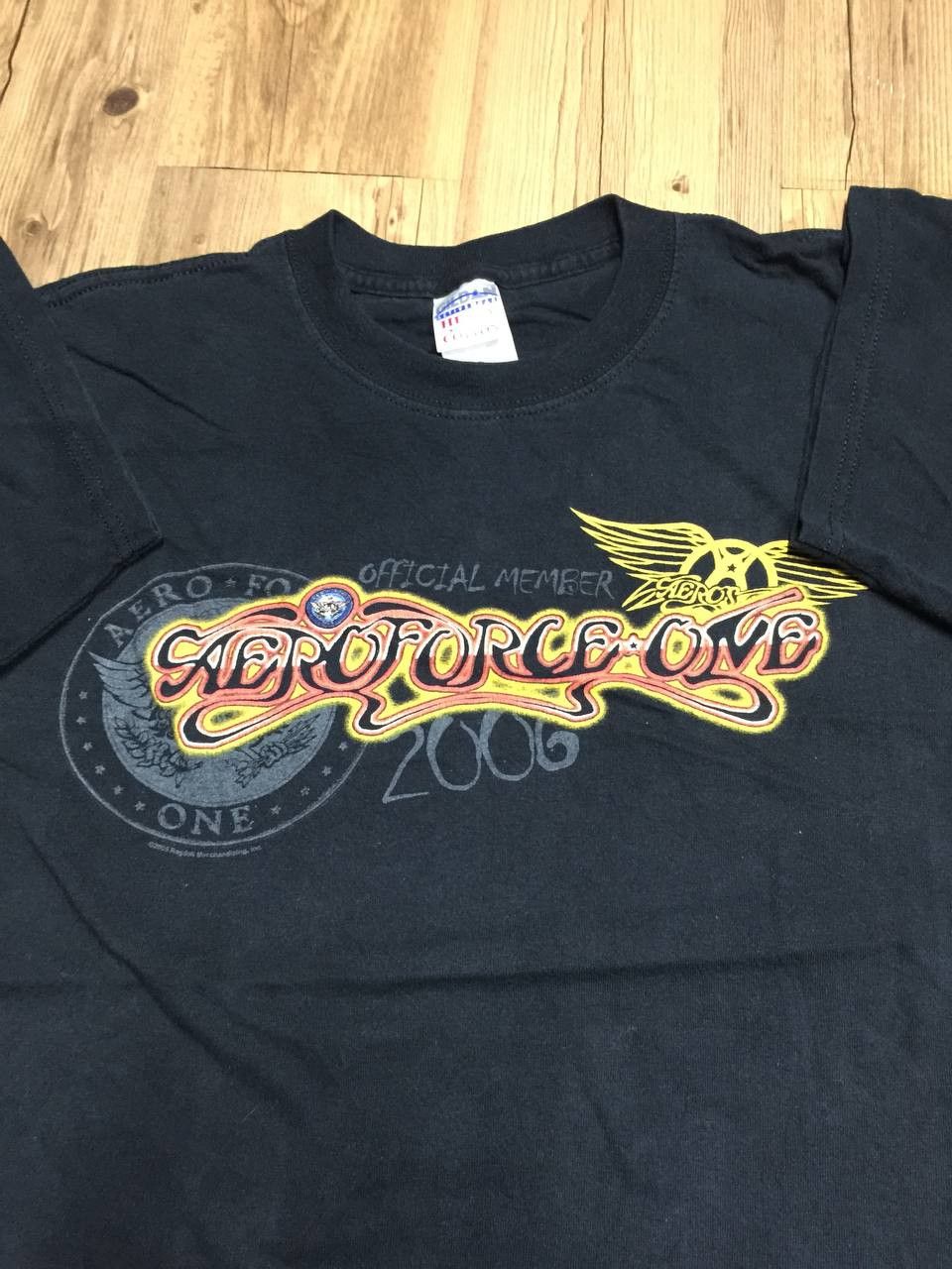 Aerosmith × Band Tees × Vintage Vintage 00s AEROSMITH AERO FORCE ONE Tshirt tee Size US M / EU 48-50 / 2 - 4 Thumbnail