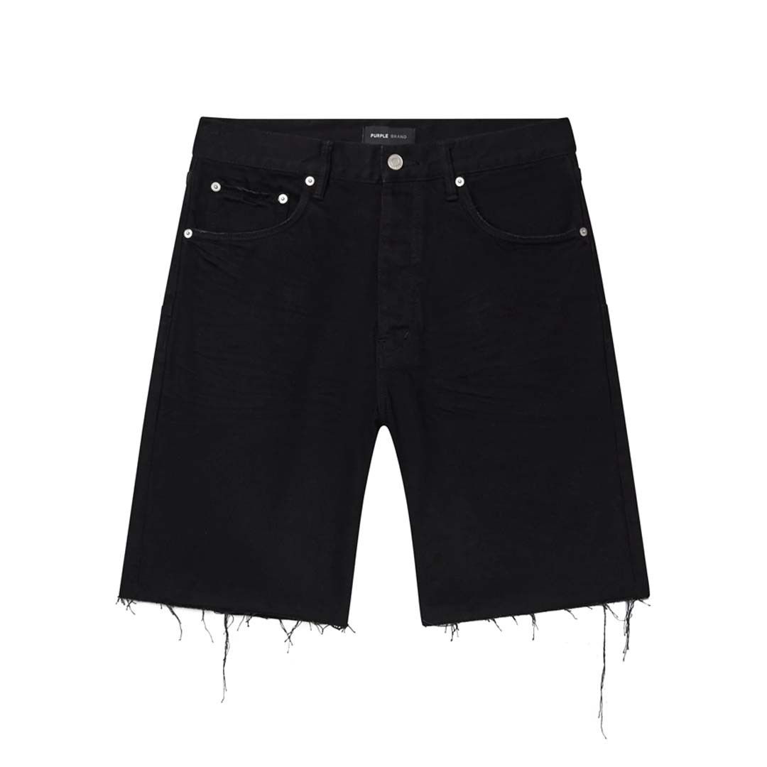 Midnight Black Jean Shorts
