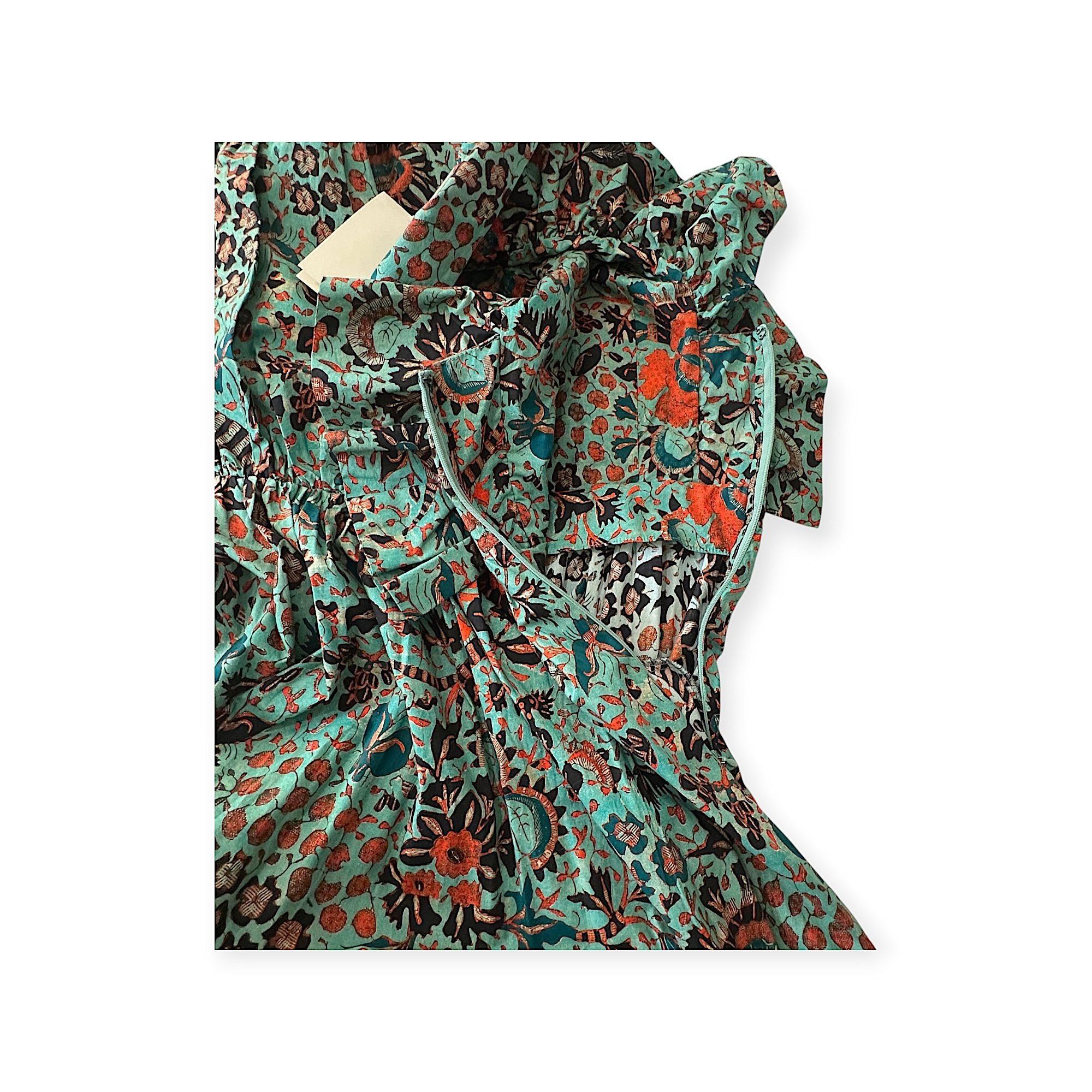 Ulla Johnson Ulla Johnson Delila Dress Jade Floral Print Cotton Midi Size Size S / US 4 / IT 40 - 8 Thumbnail