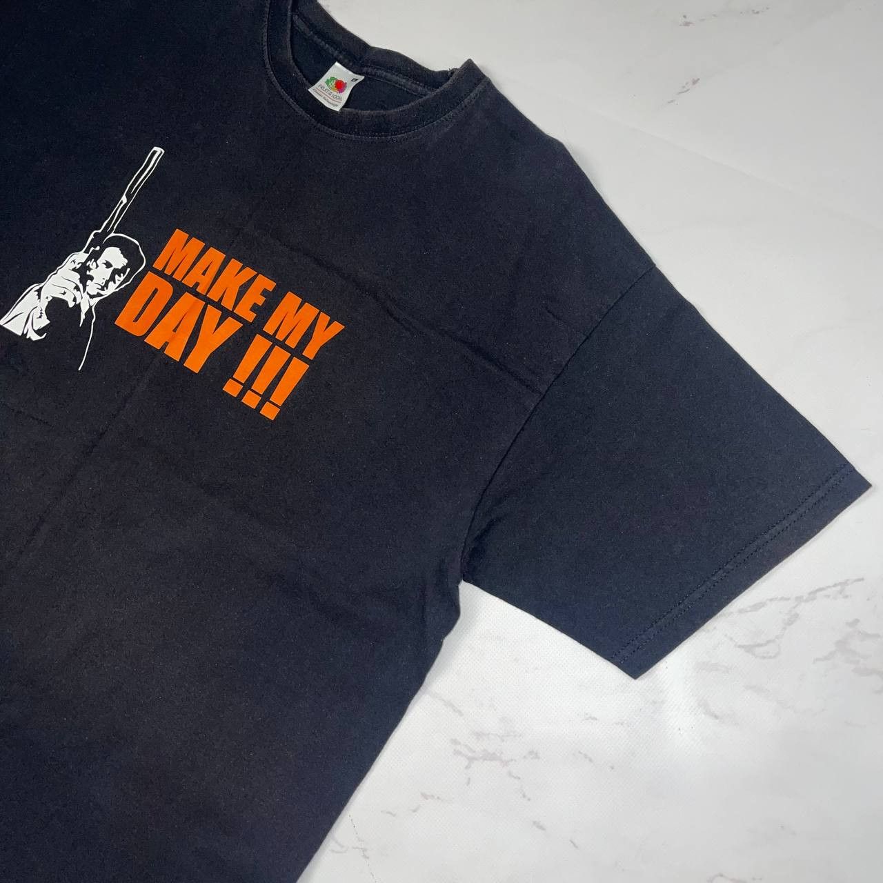 Vintage Vintage T-shirt Make my Day Black tee Size Xl Size US XL / EU 56 / 4 - 6 Thumbnail