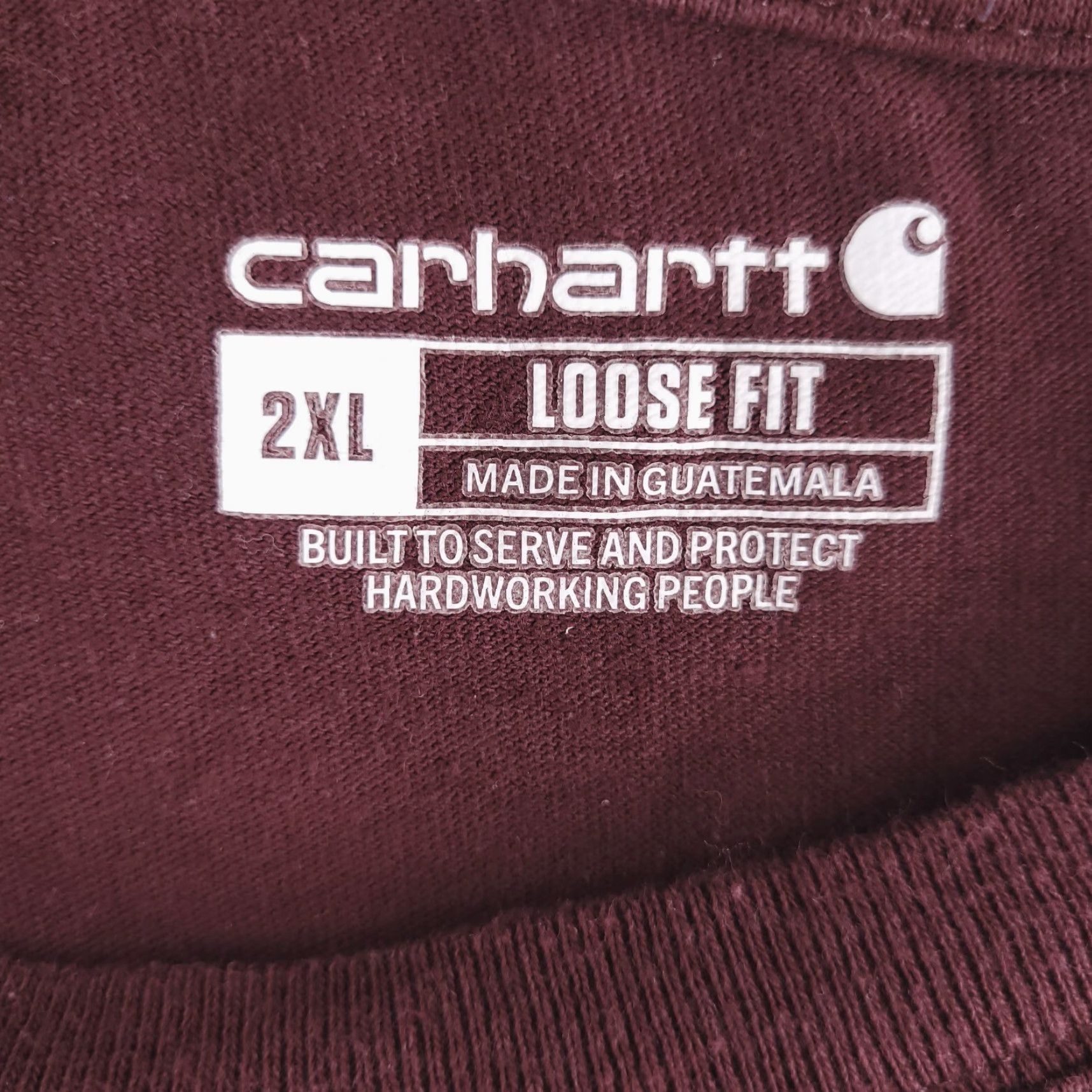 Carhartt Carhartt Shirt Mens 2XL Red Short Sleeve Pocket Crewneck Work Wine Logo Size US XXL / EU 58 / 5 - 5 Thumbnail