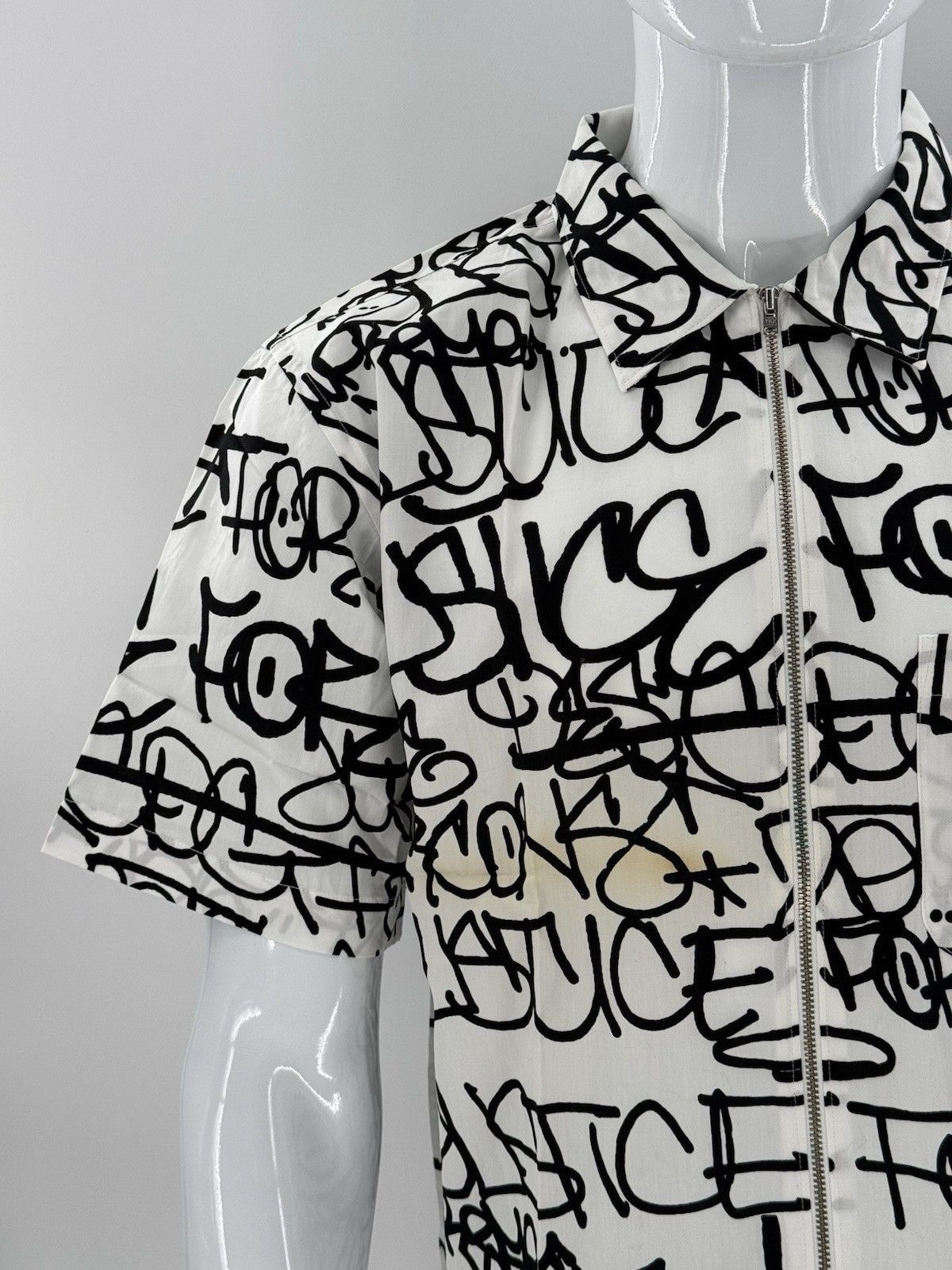 Comme des Garcons SHIRT × Nike × Supreme Supreme Comme des Garcons SHIRT Graphic S/S Shirt Full Zip Size US L / EU 52-54 / 3 - 2 Thumbnail