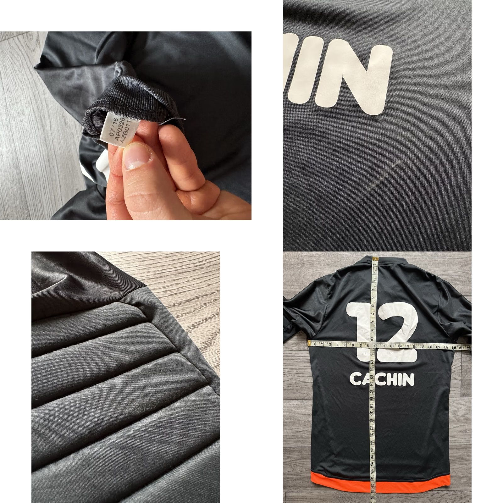 Adidas Adidas Handball Jersey Shirt S Signed Gray Long Sleeve Climalite Grasshoppers Zurich #12 Phillippe Cachin Mens Size US S / EU 44-46 / 1 - 8 Thumbnail